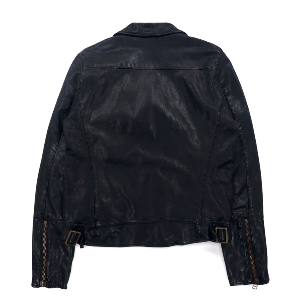 UNITED ARROWS Giacca chiodo in pelle di capra - S, nera (1525-136-2584)