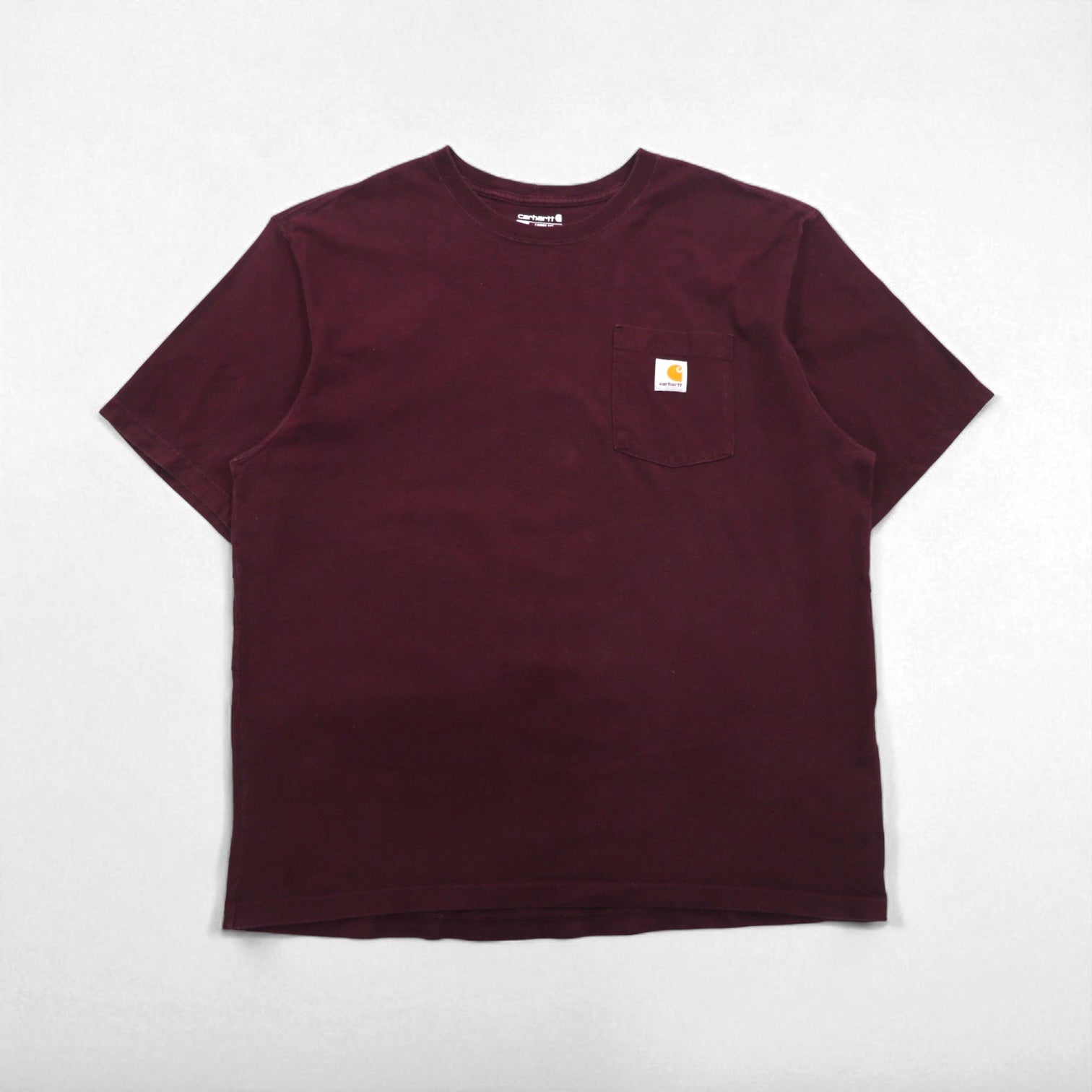 Carhartt T-shirt tasca LOOSE FIT XL bordeaux cotone Made in Honduras