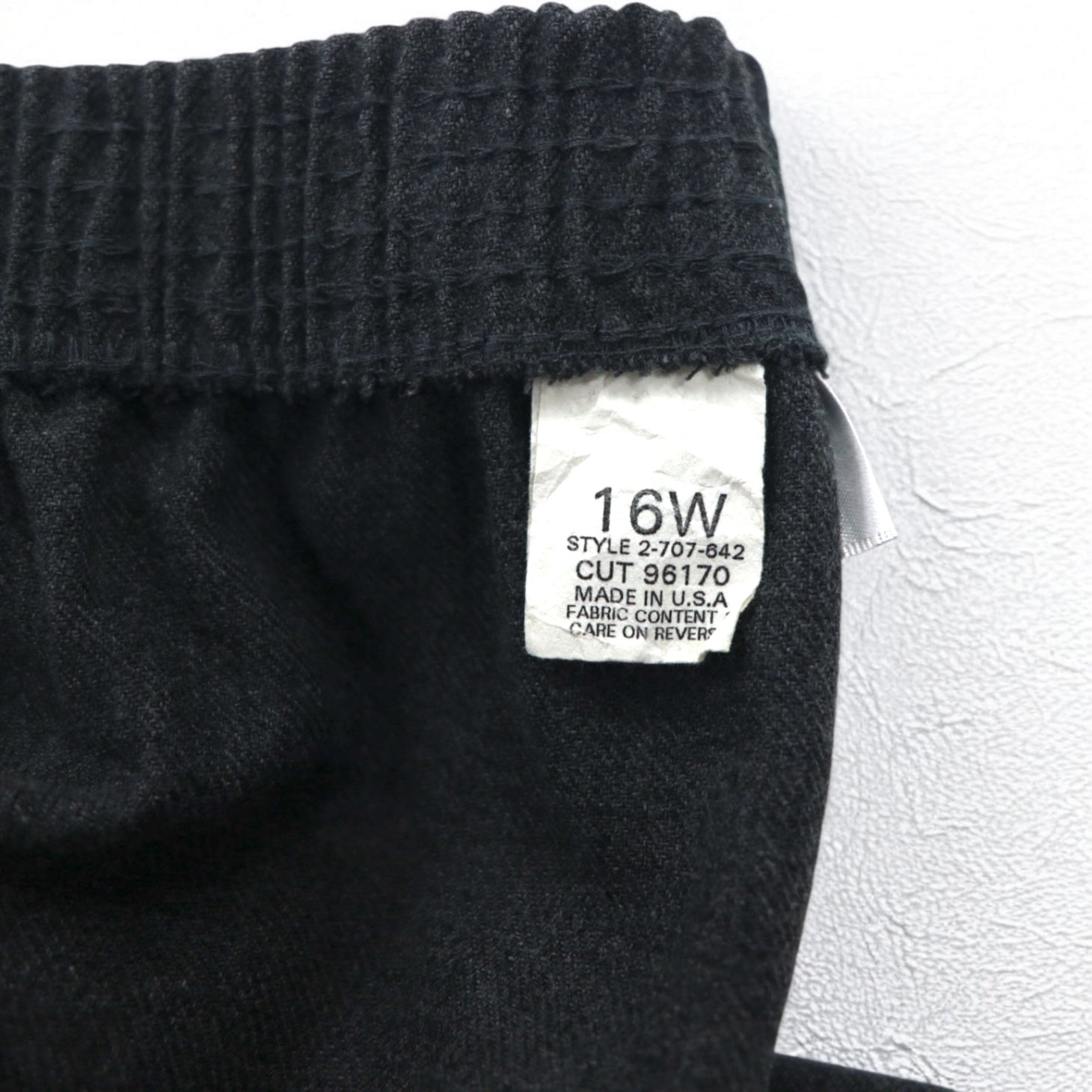 BRIGGS Anni '90, Made in USA, Pantaloni da chef, Elasticizzati, Taglia L, Grigio, Poliestere
