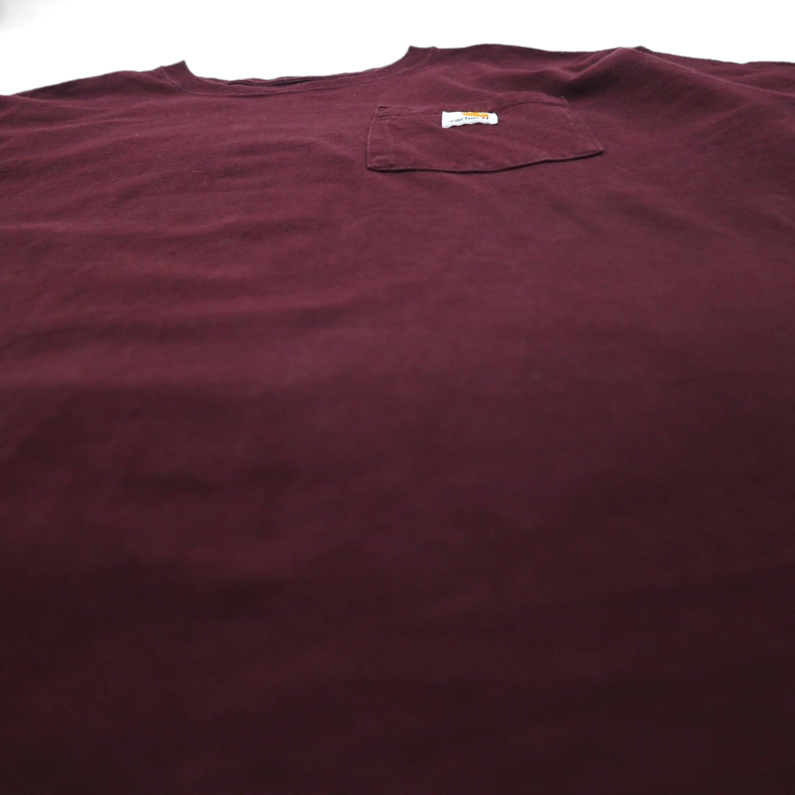 Carhartt T-shirt tasca LOOSE FIT XL bordeaux cotone Made in Honduras