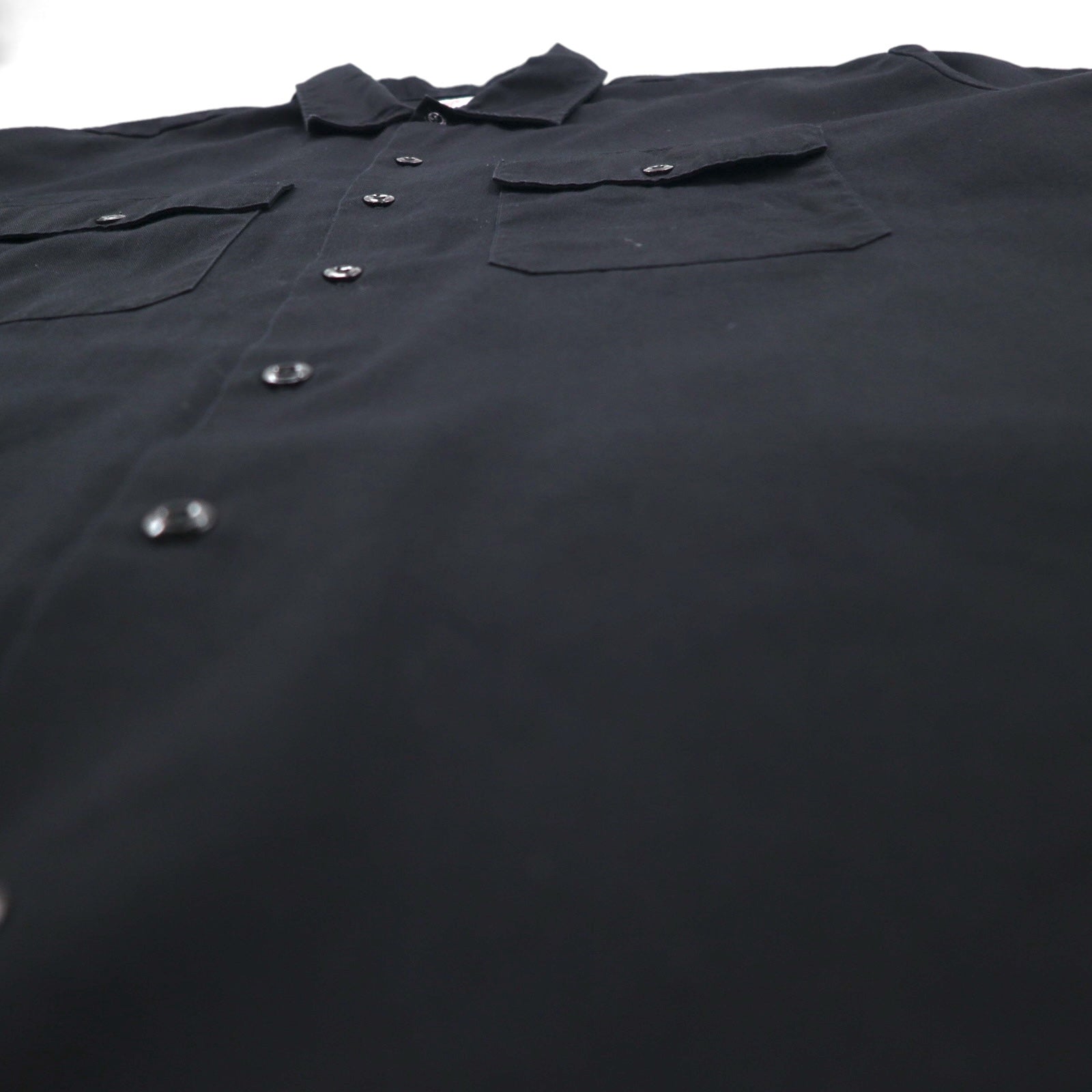 Camicia da lavoro Dickies a maniche corte, taglia XL, nera, poliestere e cotone, doppie tasche, made in Messico