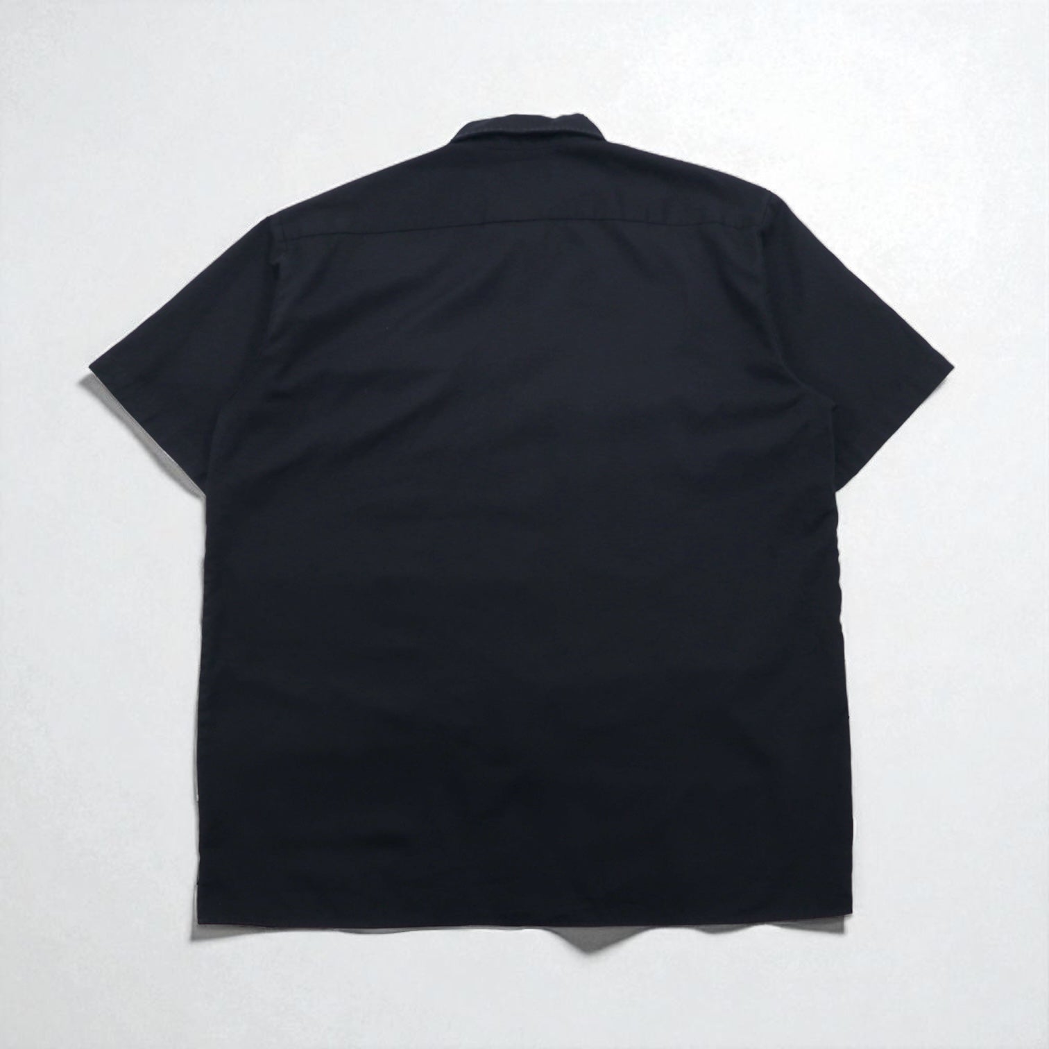 Camicia da lavoro Dickies a maniche corte, taglia XL, nera, poliestere e cotone, doppie tasche, made in Messico