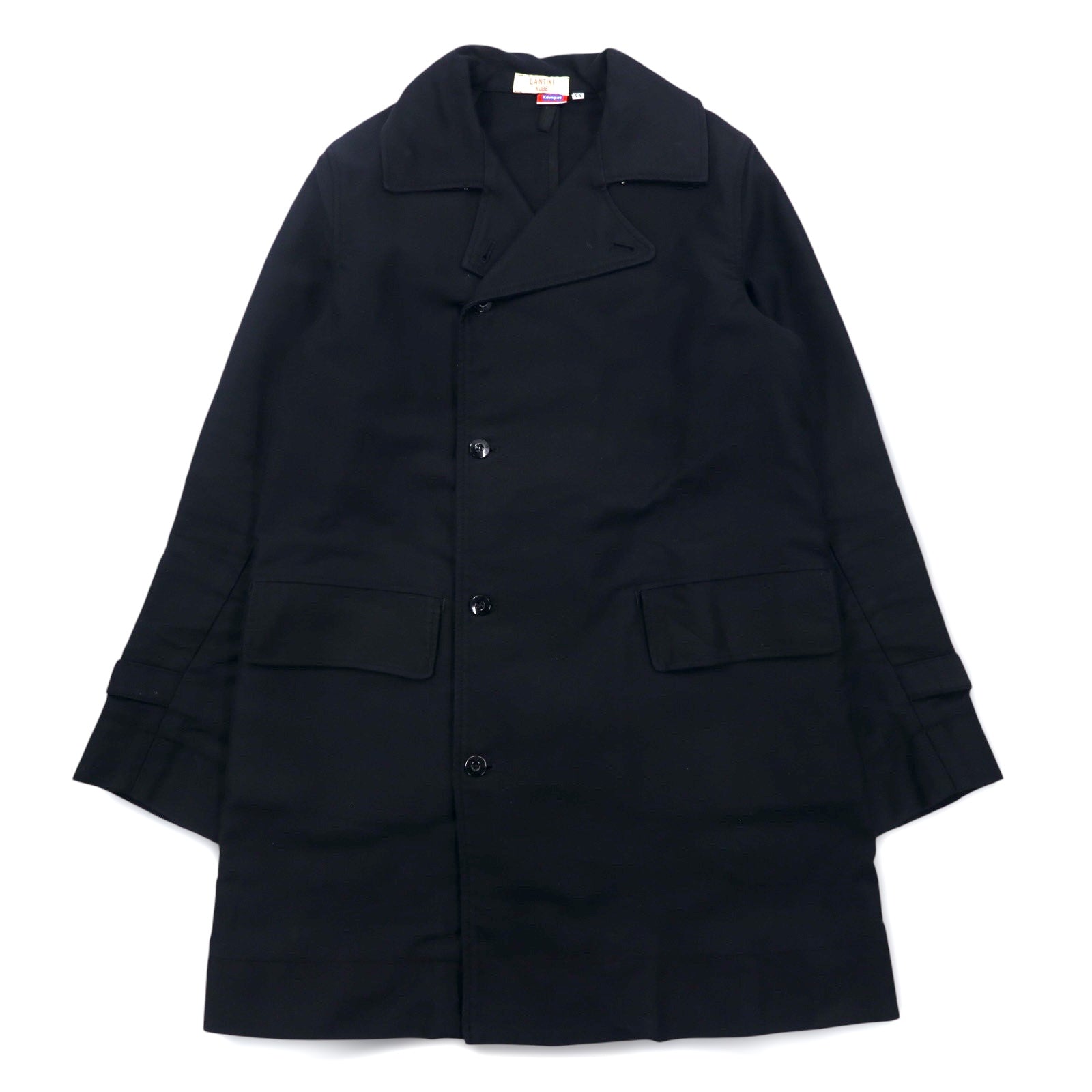 Kempel × Lantiki Cappotto da lavoro doppiopetto, UE, taglia L, nero cotone