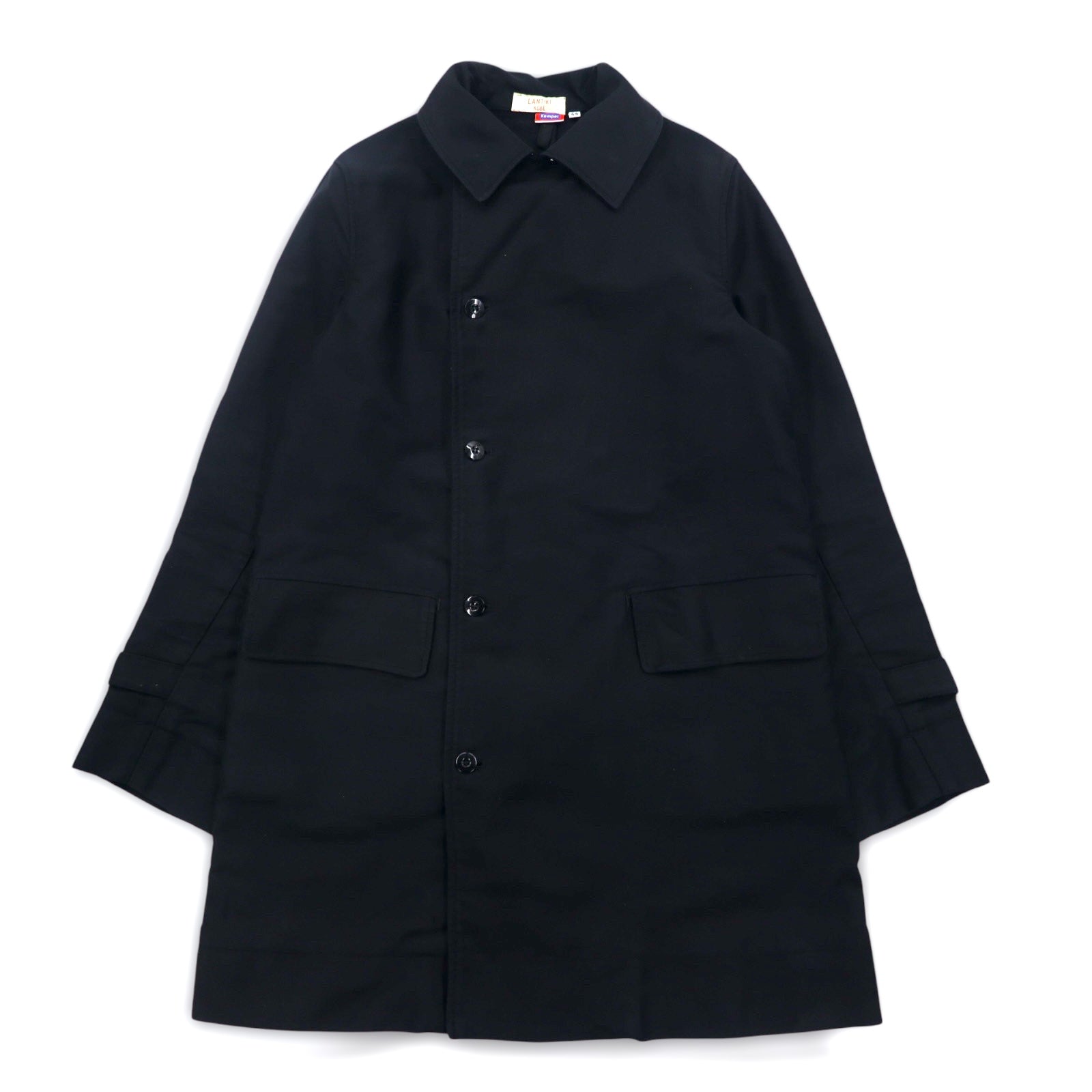Kempel × Lantiki Cappotto da lavoro doppiopetto, UE, taglia L, nero cotone