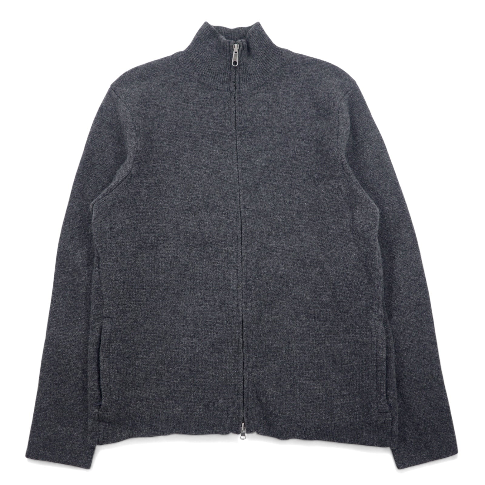 Giacca Full Zip J.CREW Drivers Knit L Grigio Lana Doppia Zip
