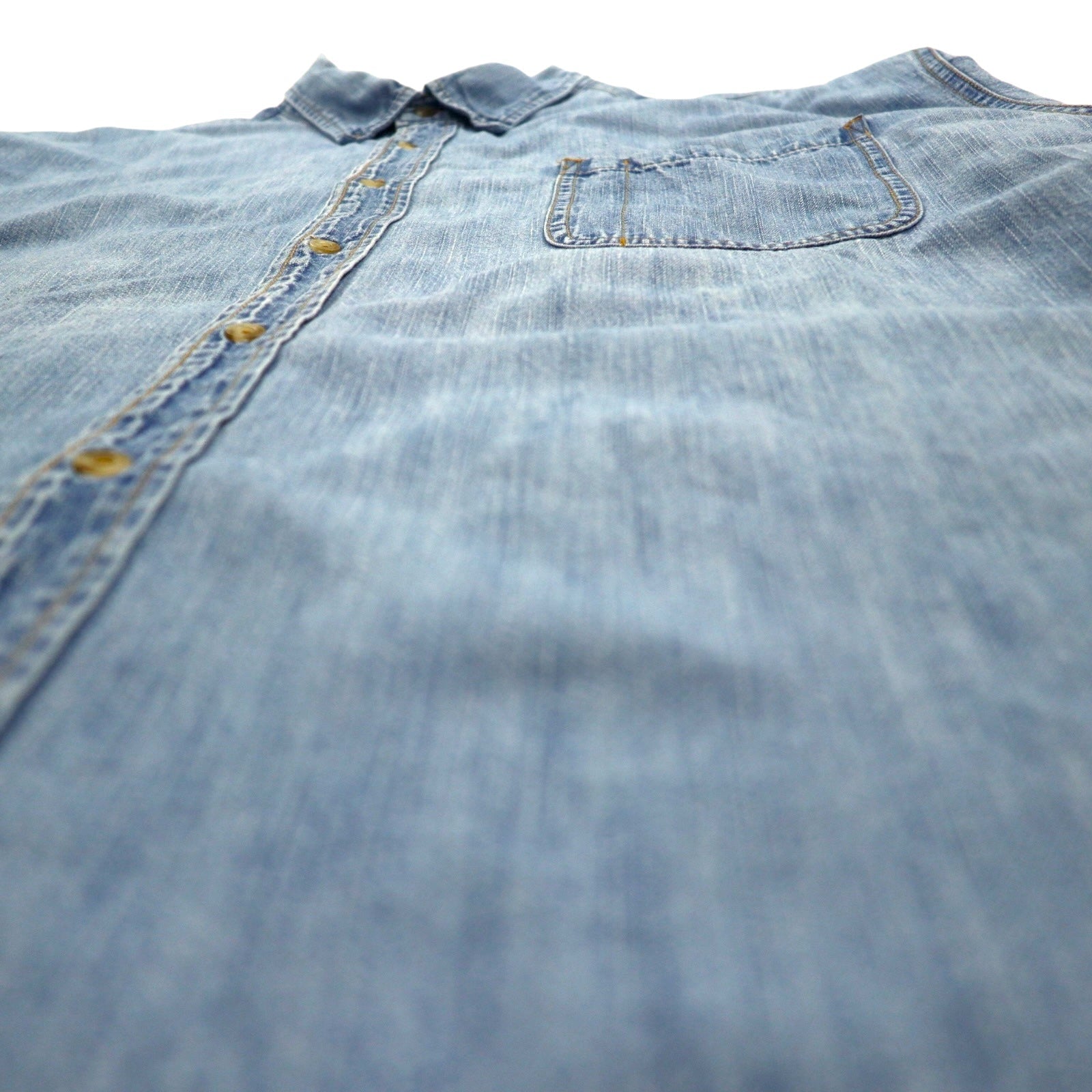 Levi's Signature ビッグサイズ デニム ボタンダウンシャツ 3XL インディゴ ブルー コットン