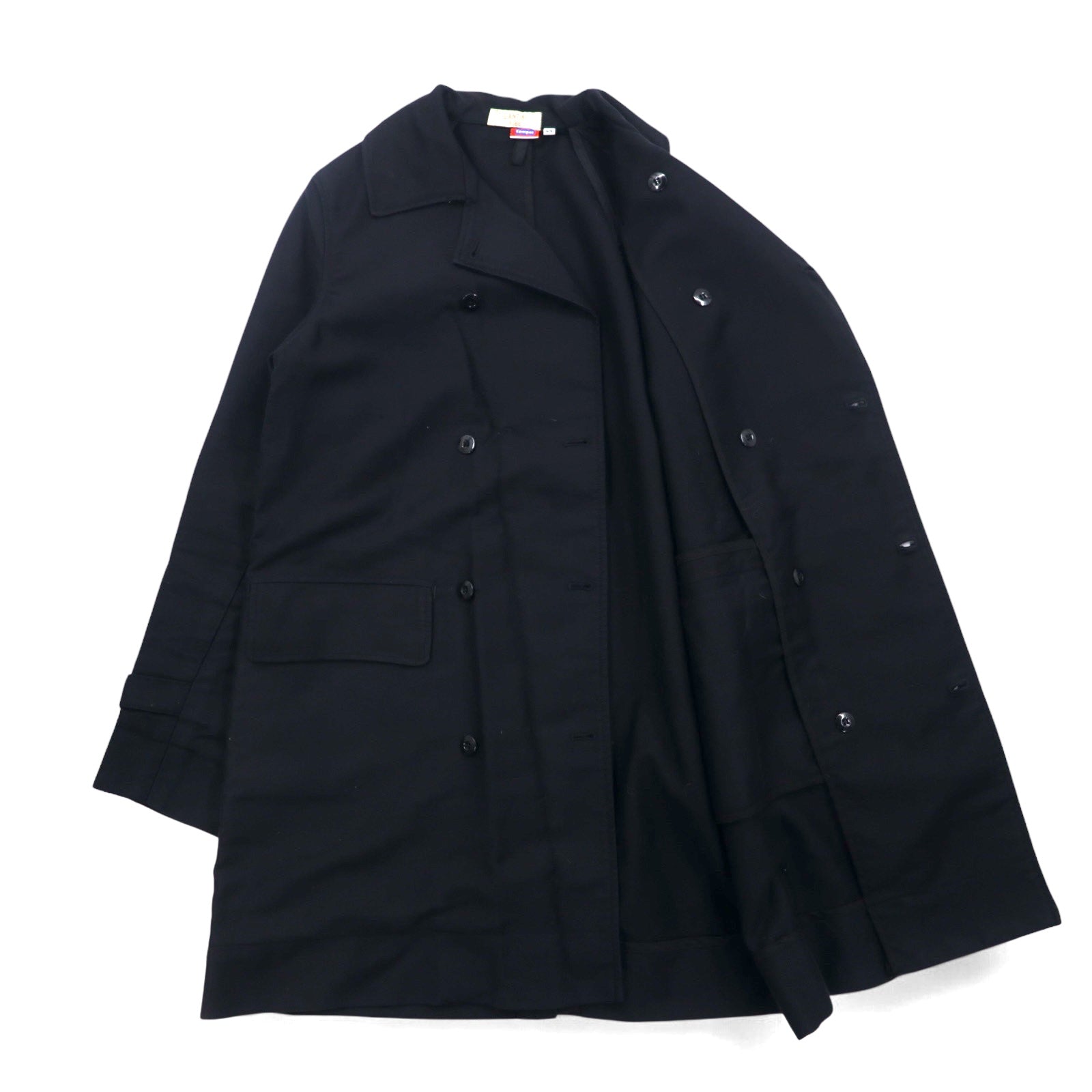Kempel × Lantiki Cappotto da lavoro doppiopetto, UE, taglia L, nero cotone