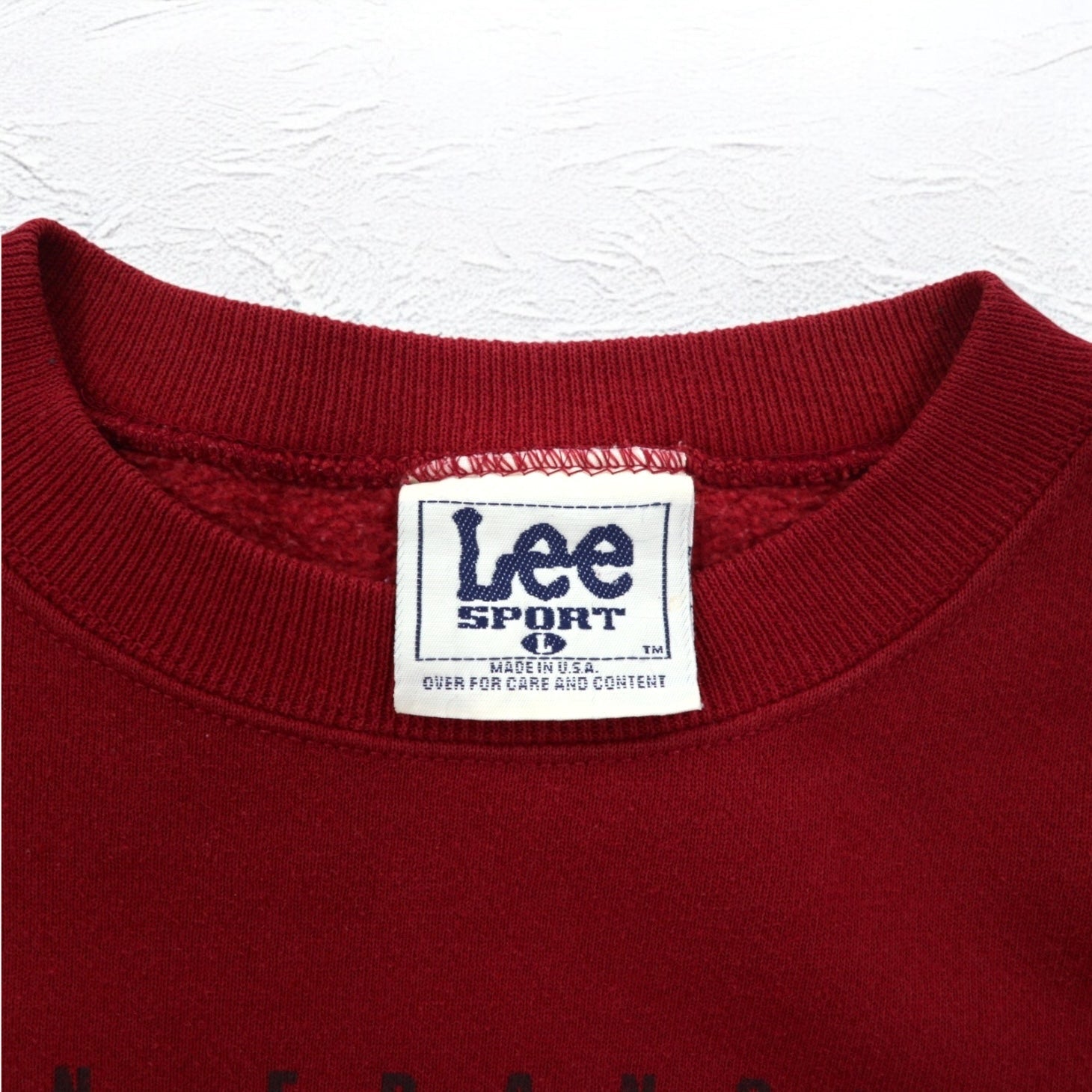 Lee USA製 90s NFL Stampa Felpa L Rossa Felpata Internamente Football San Francisco 49ers