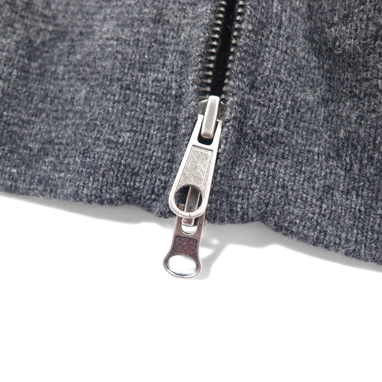 Giacca Full Zip J.CREW Drivers Knit L Grigio Lana Doppia Zip