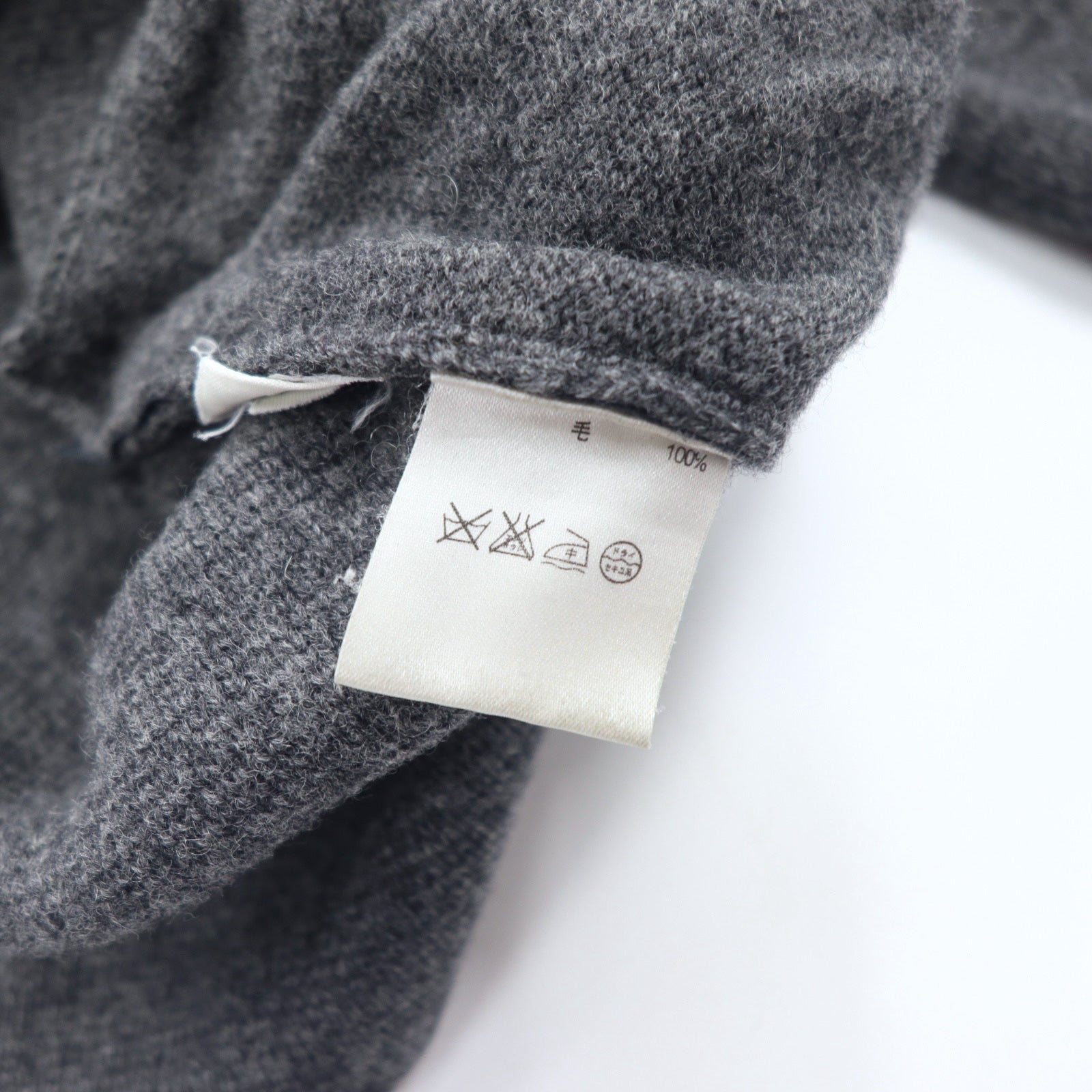 Giacca Full Zip J.CREW Drivers Knit L Grigio Lana Doppia Zip