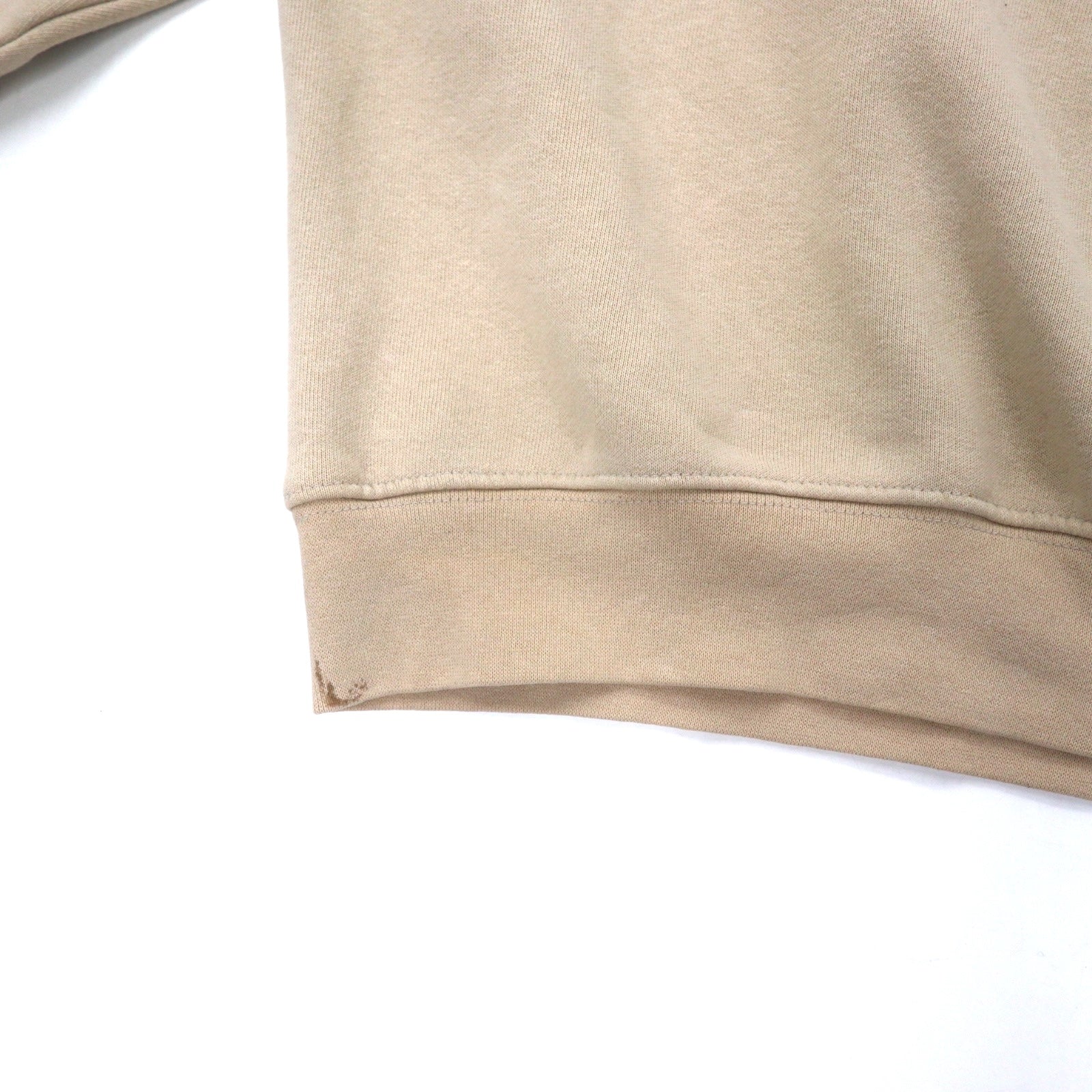 Felpa Columbia con logo ricamato, taglia XL, beige, cotone, oversize, EM6044, Made in Mexico