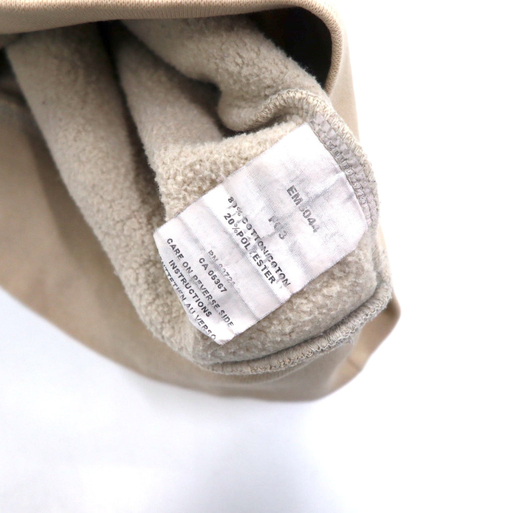 Felpa Columbia con logo ricamato, taglia XL, beige, cotone, oversize, EM6044, Made in Mexico