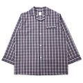 Brooks Brothers camicia a collo aperto vestibilità boxy camicia da pigiama L nera a quadri cotone