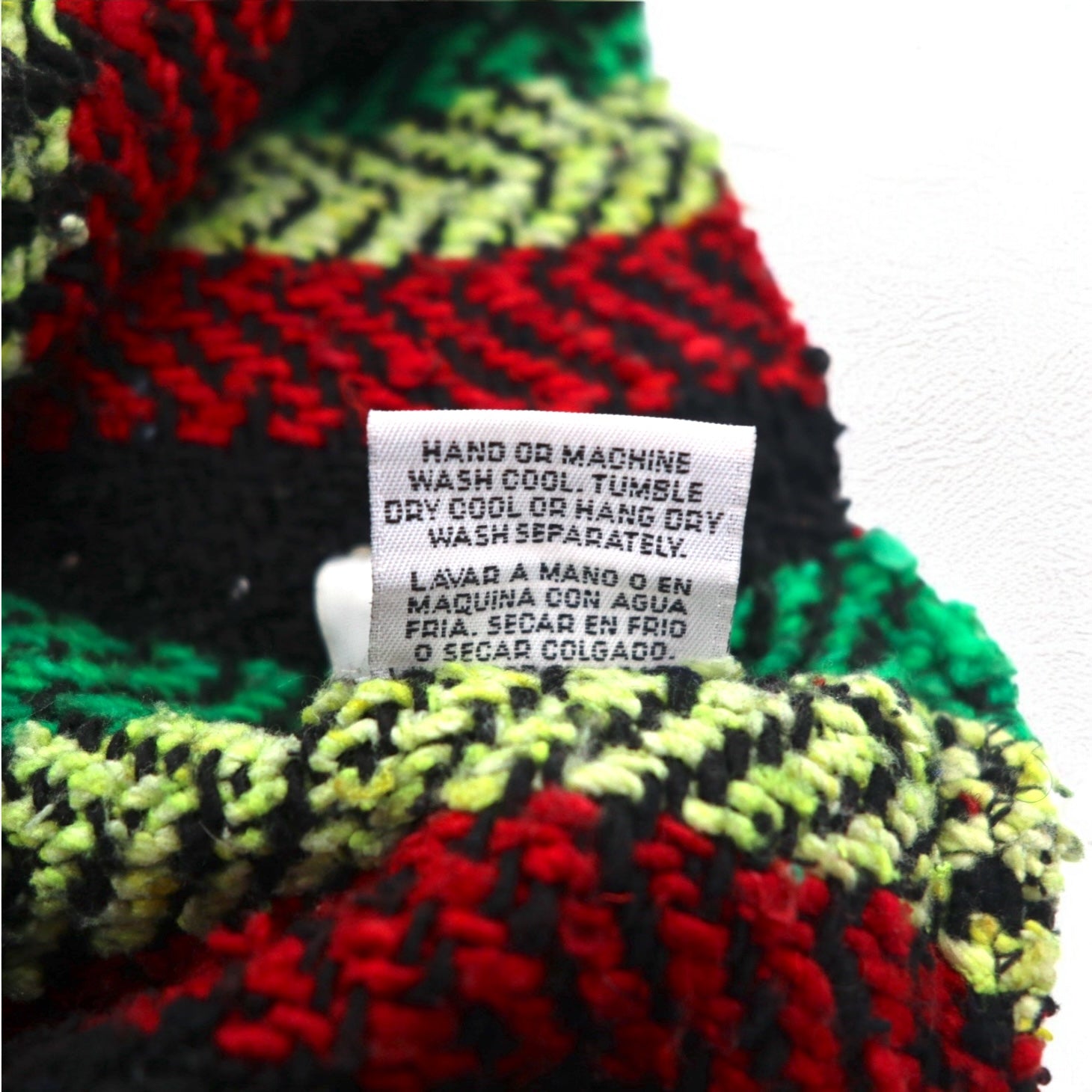 Vintage 90s Mexican Baja Hoodie EARTH RAGZ Anni '90 Felpa messicana con cappuccio L Colori Rasta a righe Made in Messico