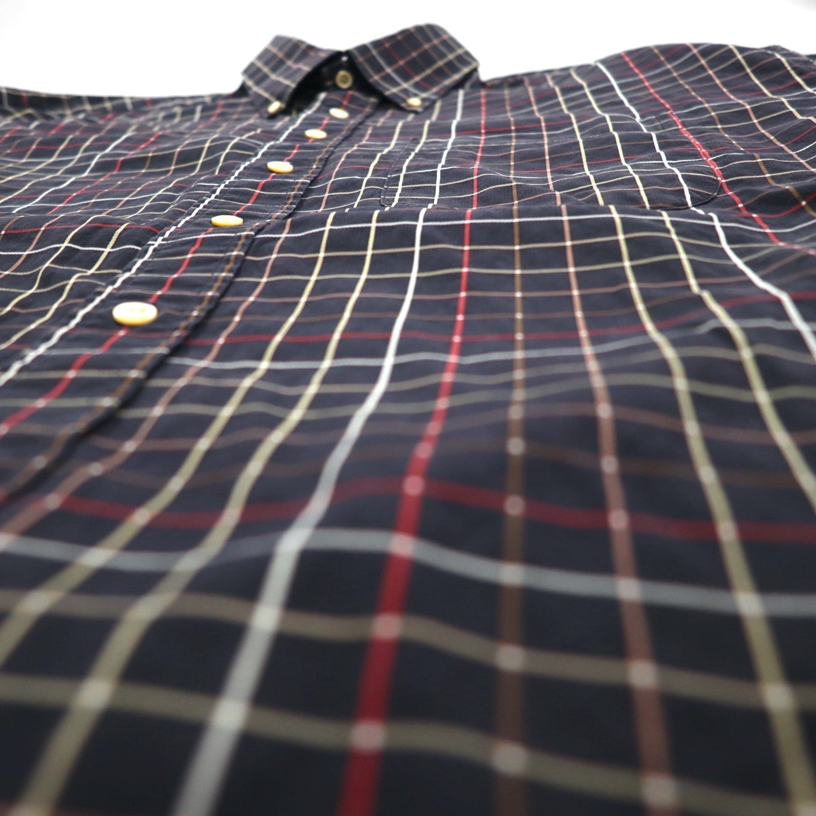 BURBERRY USA Big Size Camicia Button-Down L Nera Cotone Fantasia Windowpane