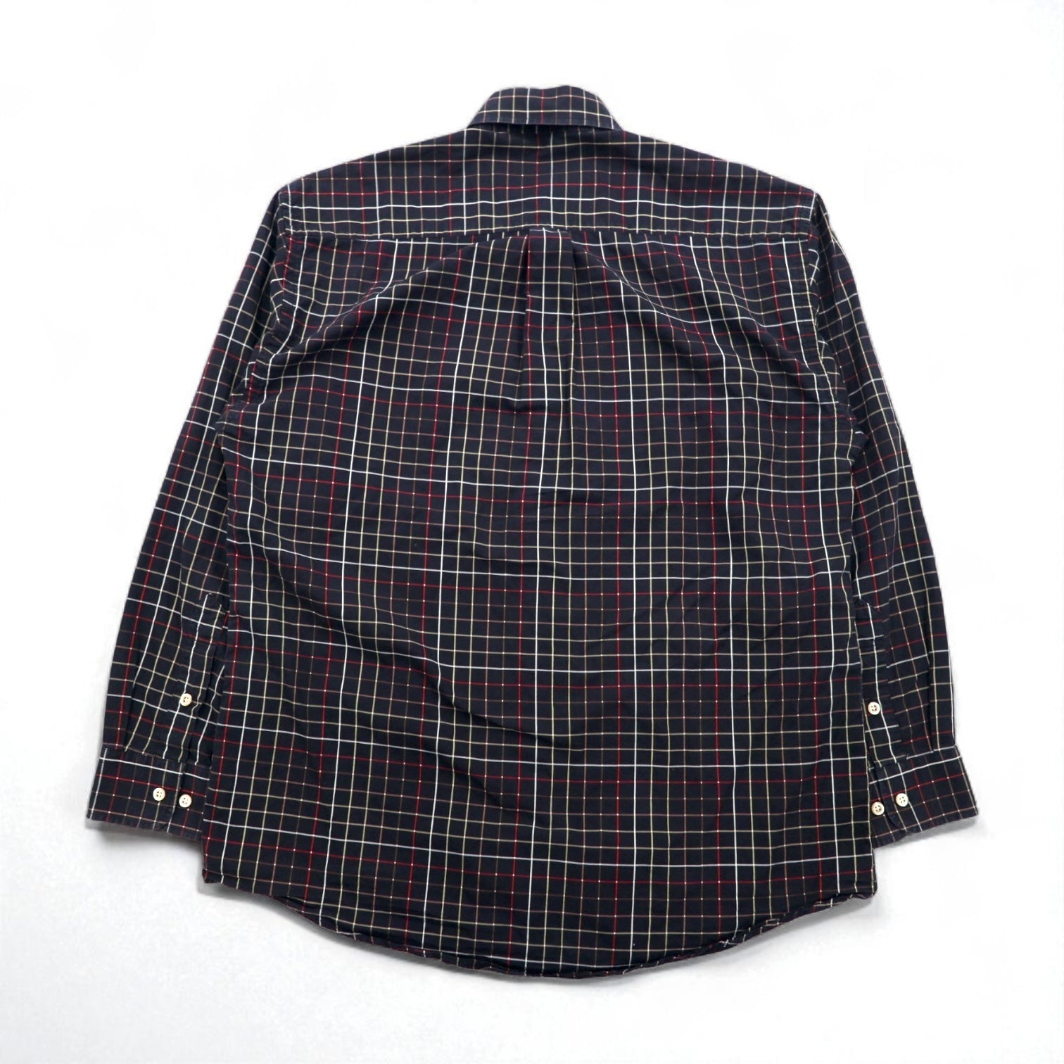 BURBERRY USA Big Size Camicia Button-Down L Nera Cotone Fantasia Windowpane