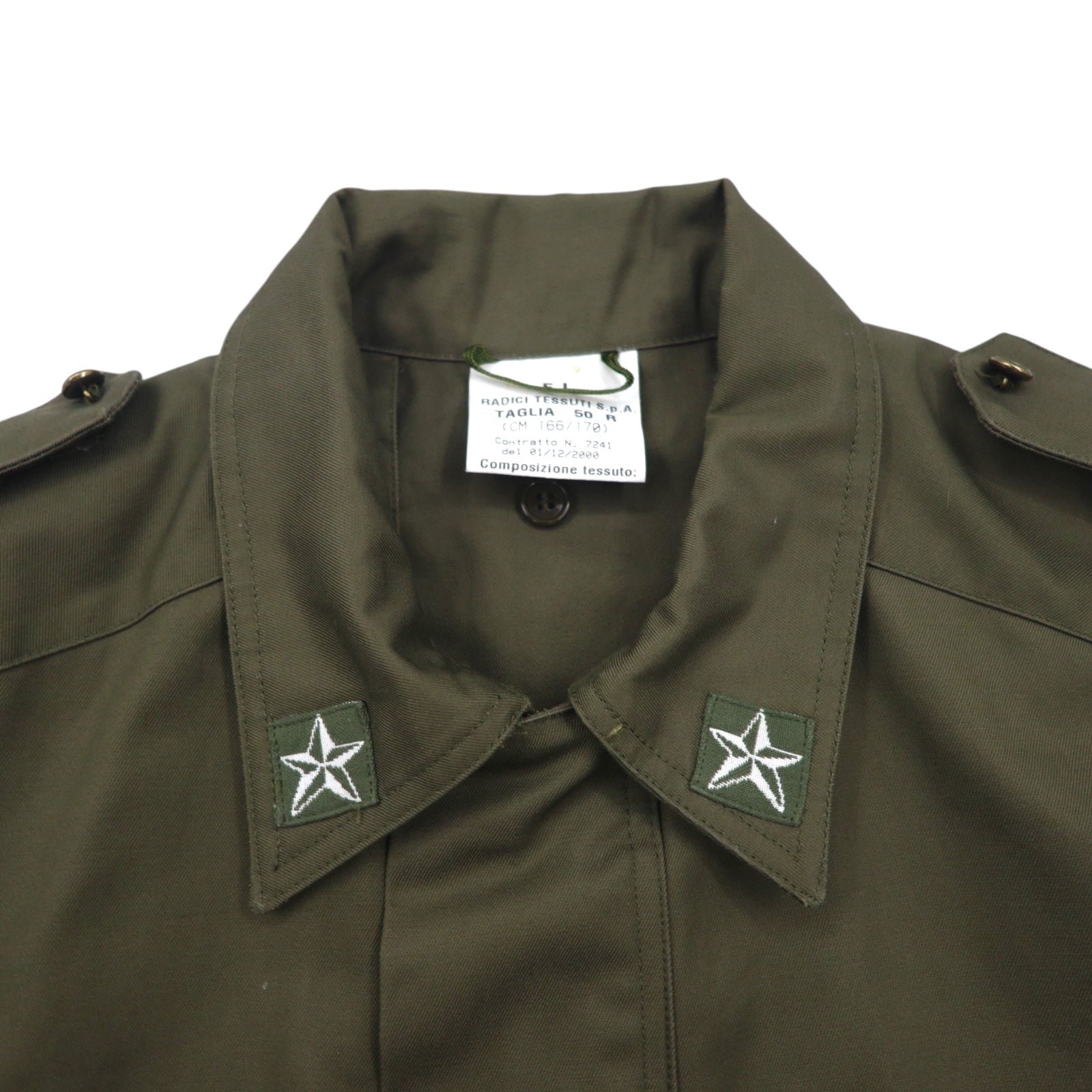 Vintage Italian Army M-90 Field Jacket Radici Tessuti 00年代 ミリタリー イタリア軍 フィールドジャケット L ドローコード エポレット