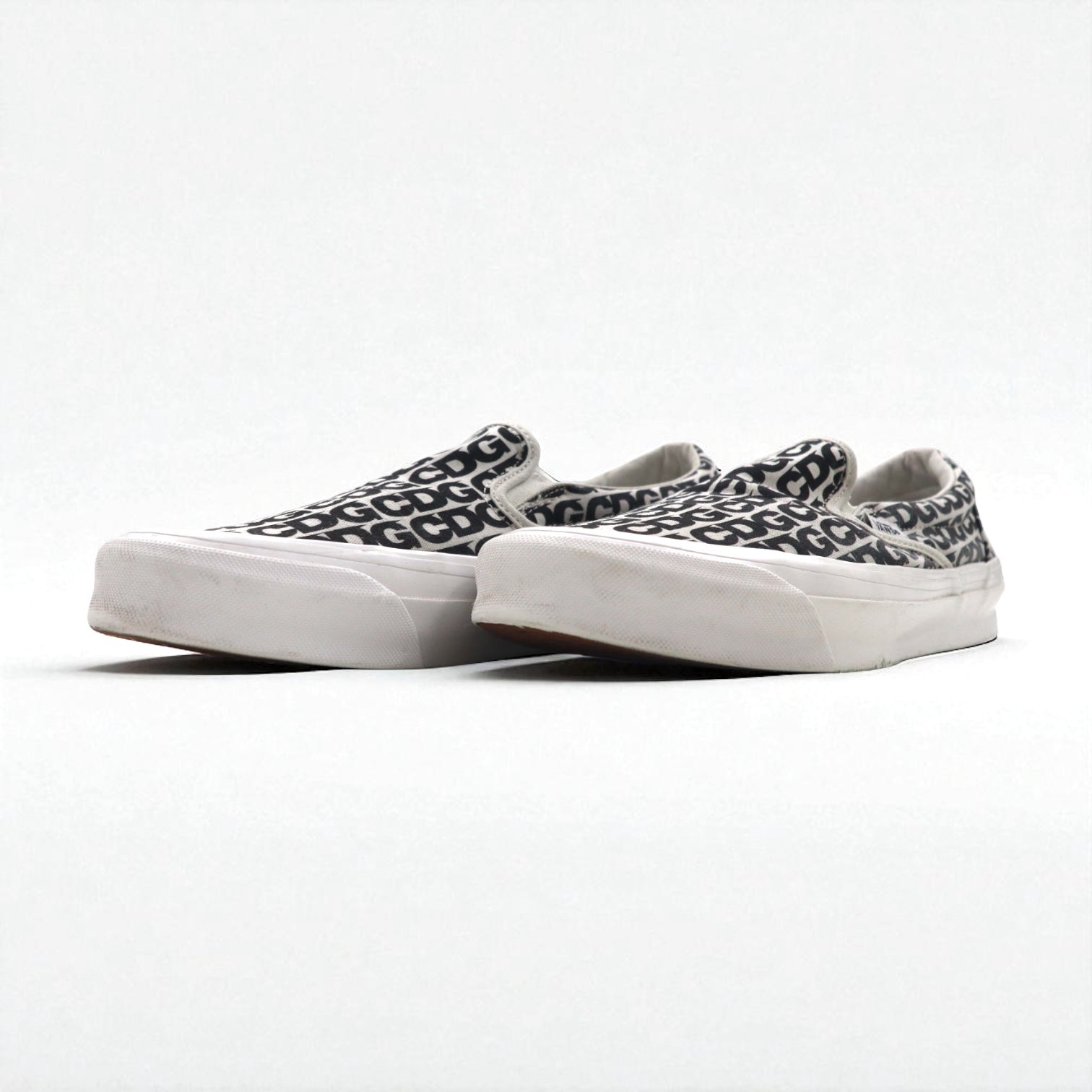 CDG ( COMME des GARCONS ) × VANS Slip-On Sneaker 27cm Bianco Tela VAULT OG Classic