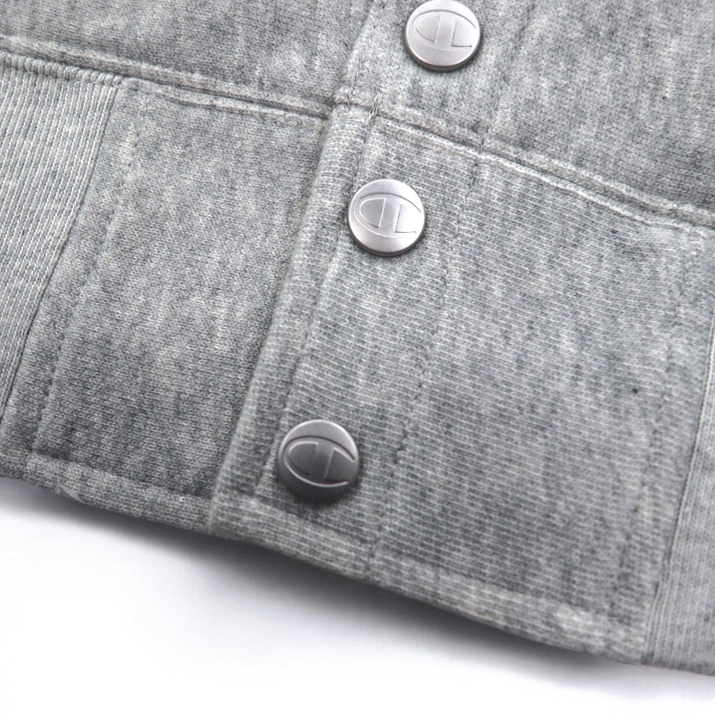 Champion リバースウィーブ REVERSE WEAVE スウェット ブルゾン XL グレー スナップボタン C8-Q018R