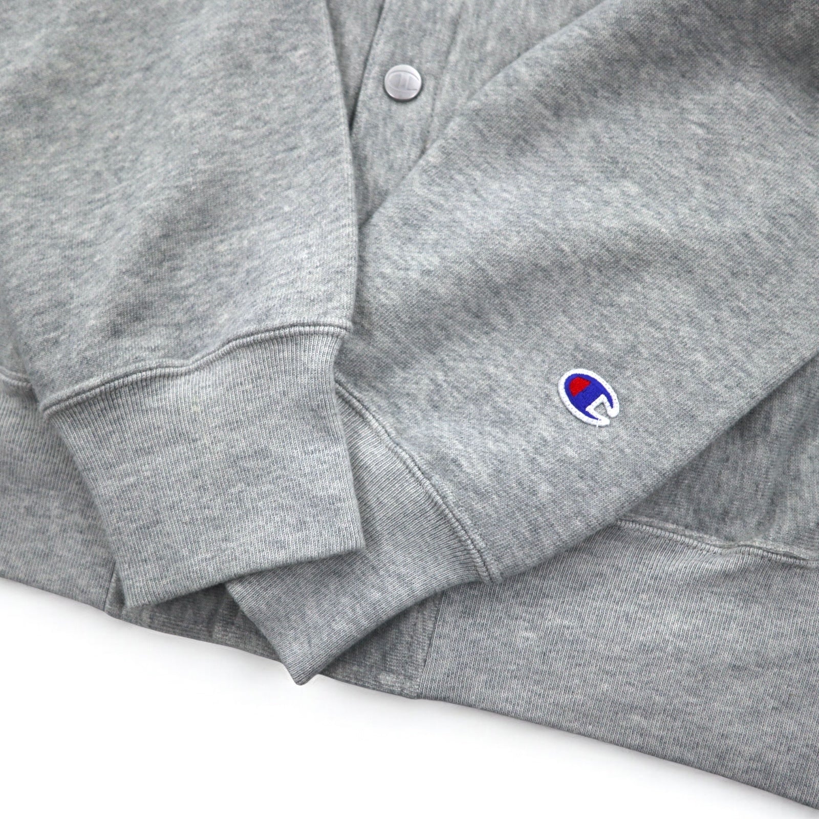 Champion リバースウィーブ REVERSE WEAVE スウェット ブルゾン XL グレー スナップボタン C8-Q018R