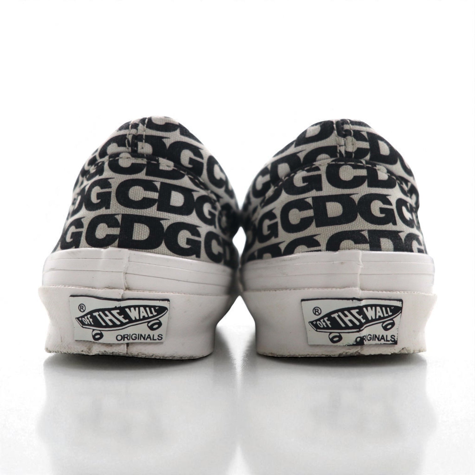 CDG ( COMME des GARCONS ) × VANS Slip-On Sneaker 27cm Bianco Tela VAULT OG Classic
