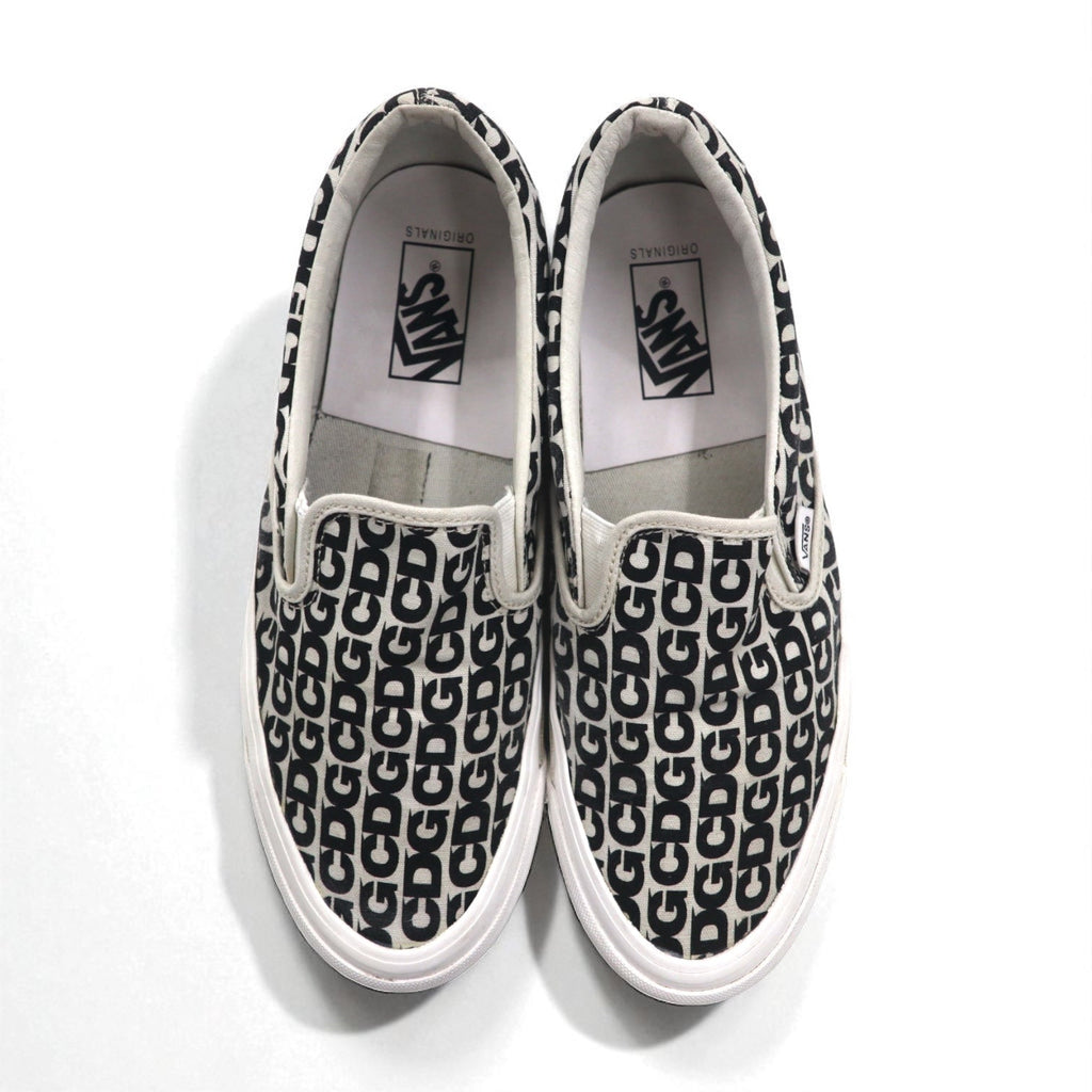 CDG ( COMME des GARCONS ) × VANS Slip-On Sneaker 27cm Bianco Tela VAULT OG Classic