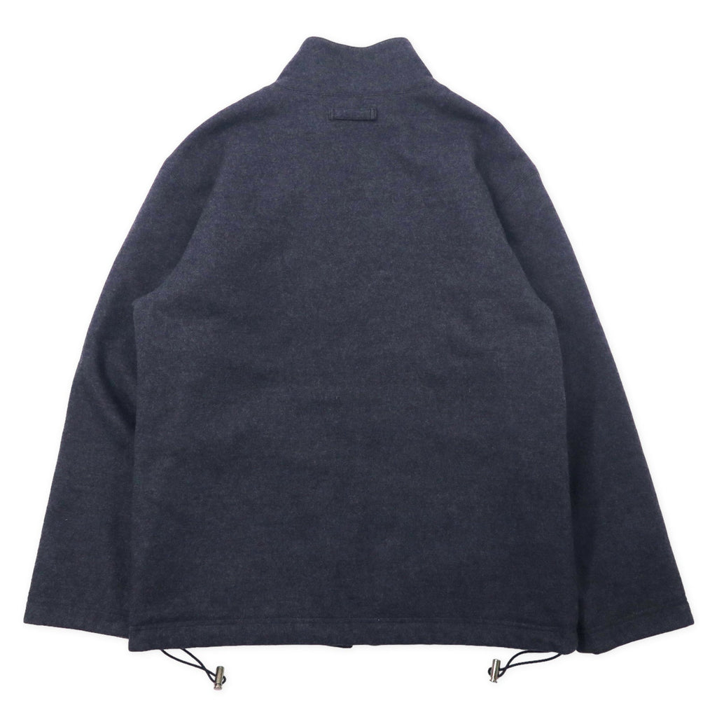 BURBERRY Giacca reversibile con fodera, taglia L, grigio, lana, motivo Nova Check, coulisse, made in Japan