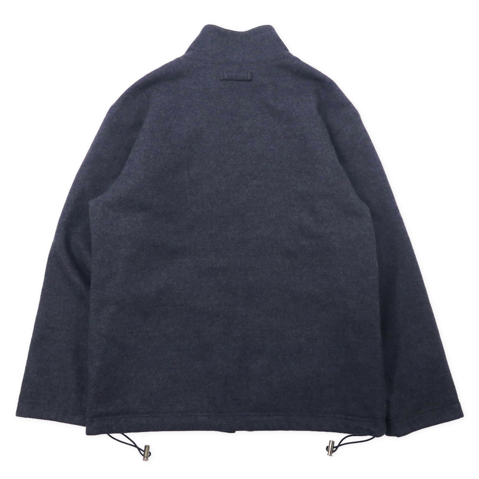 BURBERRY Giacca reversibile con fodera, taglia L, grigio, lana, motivo Nova Check, coulisse, made in Japan