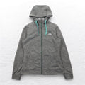 THE NORTH FACE felpa full zip con cappuccio M grigio poliestere logo ricamato US A40A