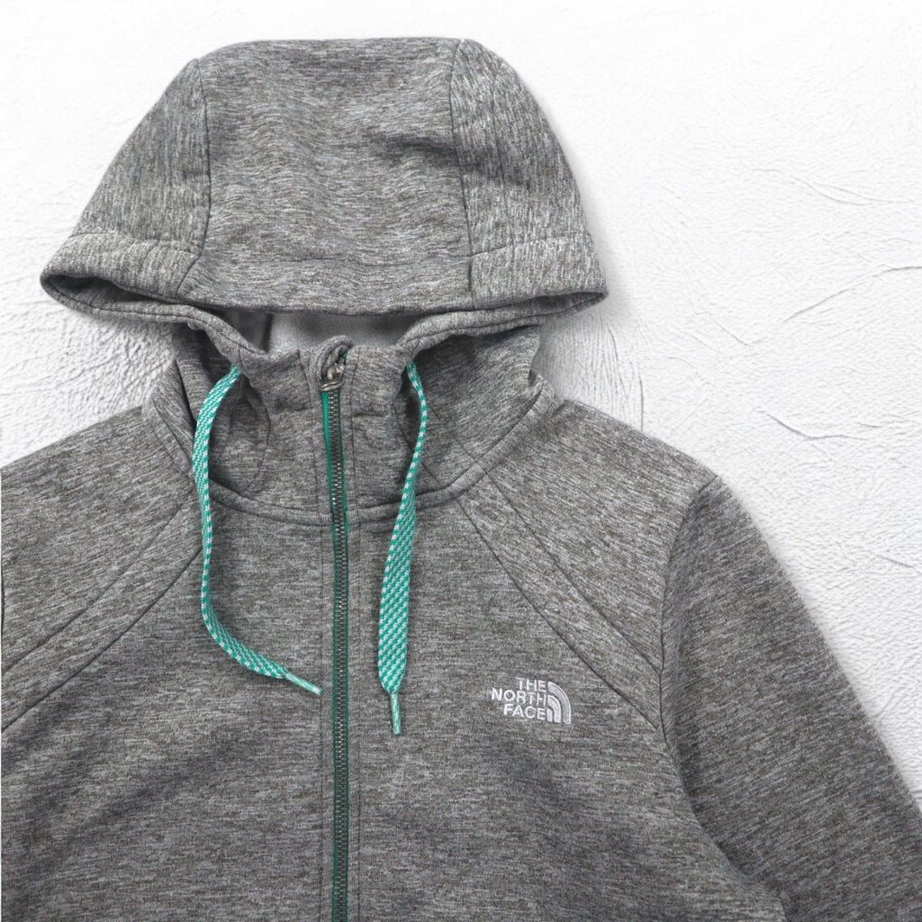THE NORTH FACE felpa full zip con cappuccio M grigio poliestere logo ricamato US A40A