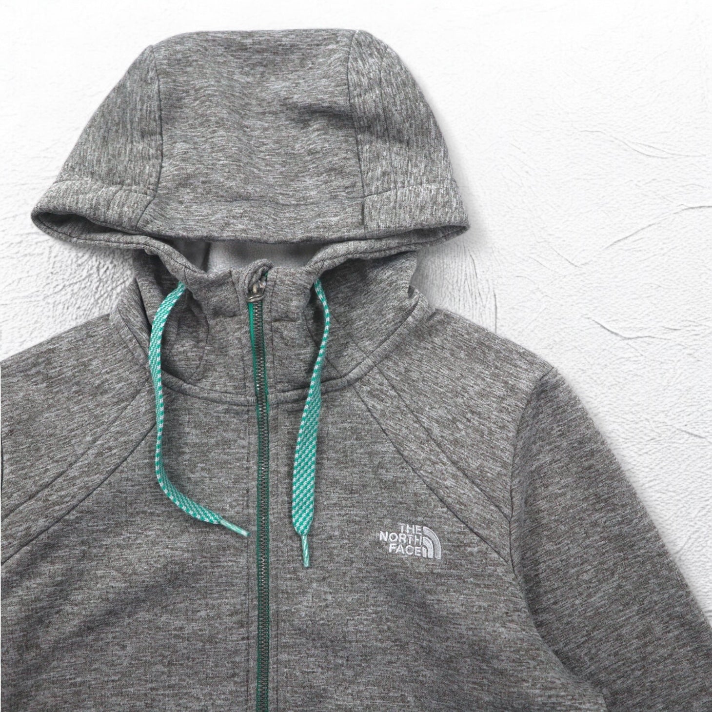 THE NORTH FACE felpa full zip con cappuccio M grigio poliestere logo ricamato US A40A