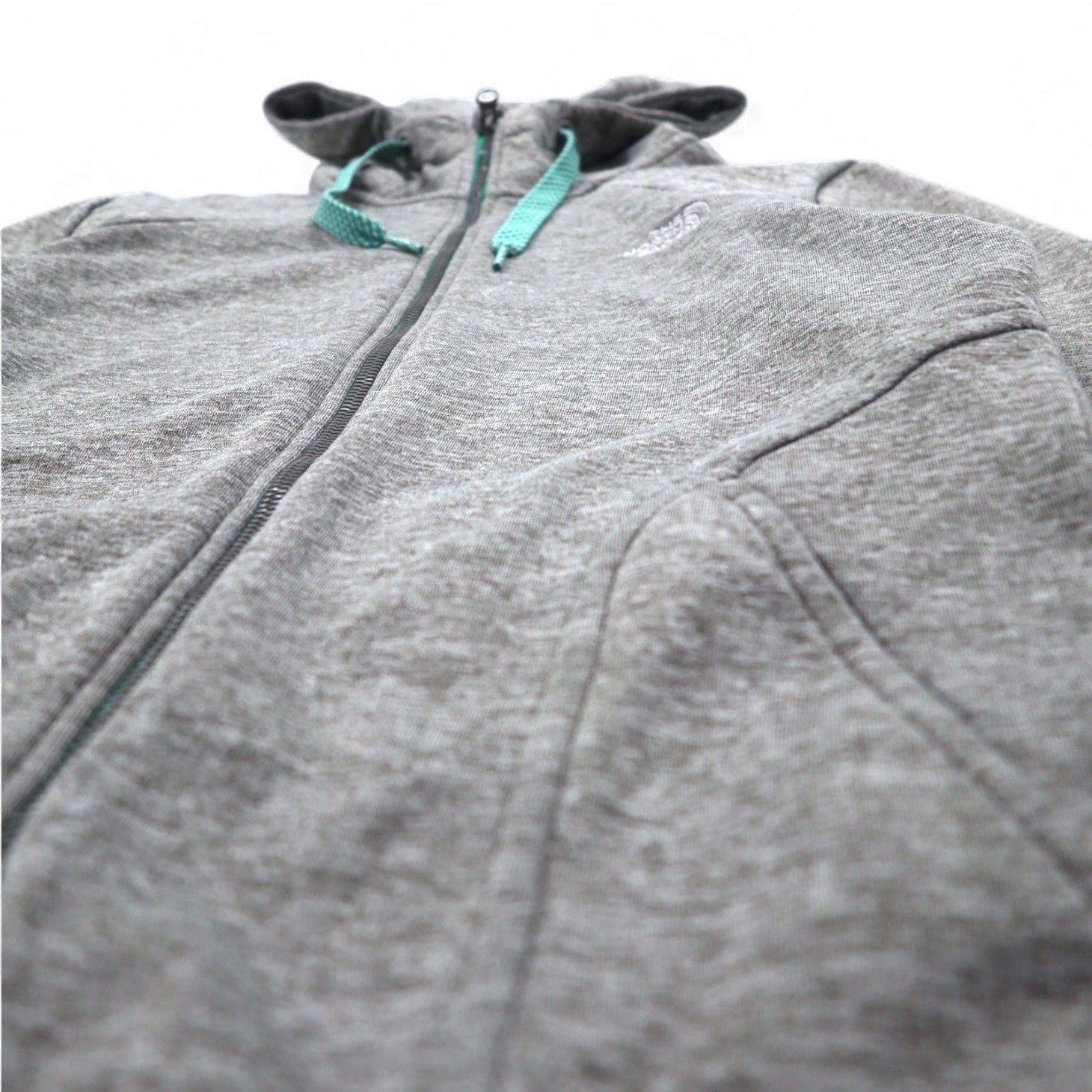 THE NORTH FACE felpa full zip con cappuccio M grigio poliestere logo ricamato US A40A