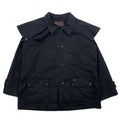 OUTBACK Giacca cerata L Nera Cotone Olio Cerato Mantella Coulisse SWAGMAN JACKET