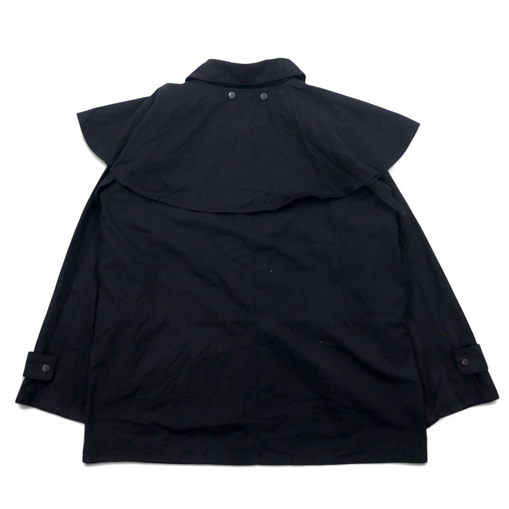 OUTBACK Giacca cerata L Nera Cotone Olio Cerato Mantella Coulisse SWAGMAN JACKET