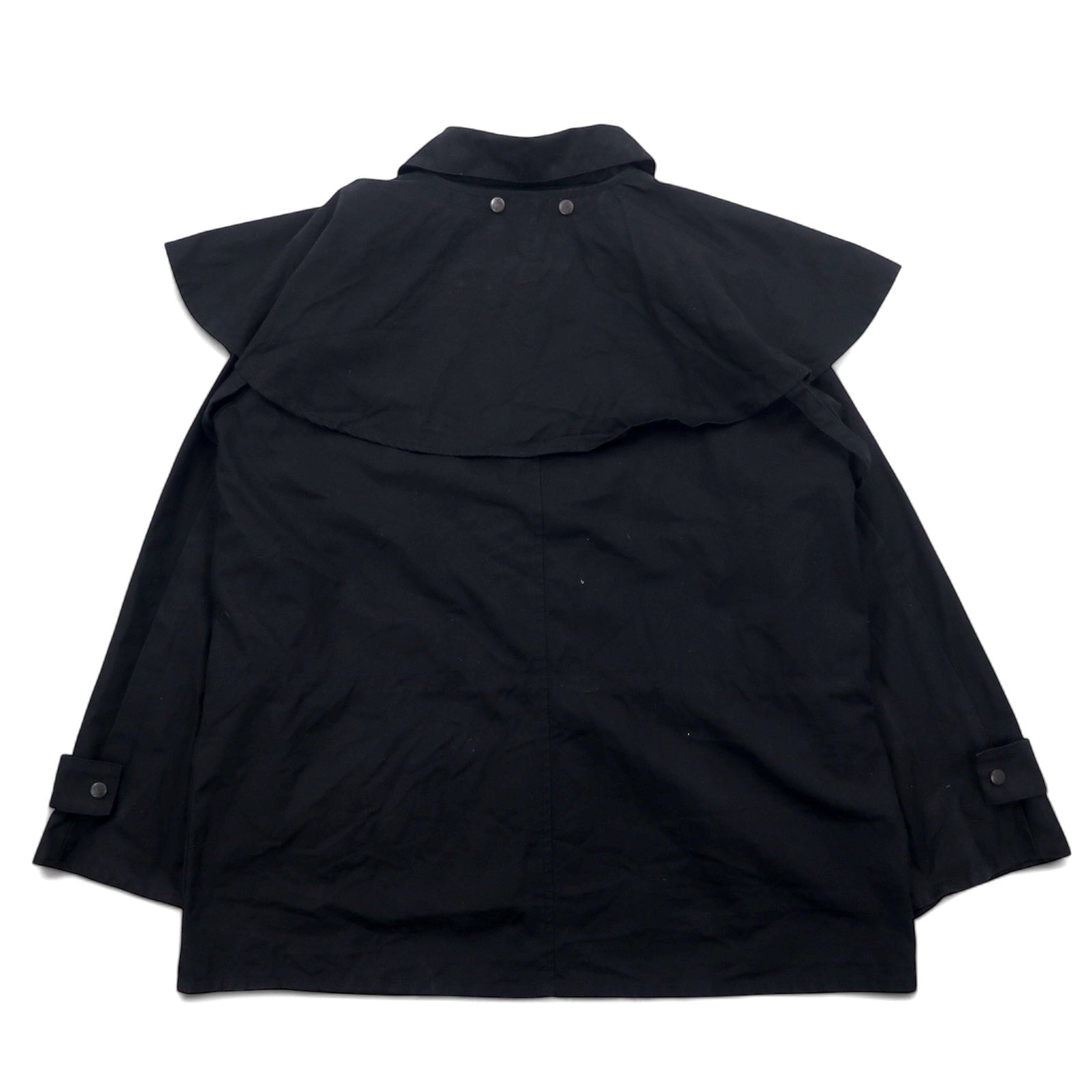 OUTBACK Giacca cerata L Nera Cotone Olio Cerato Mantella Coulisse SWAGMAN JACKET