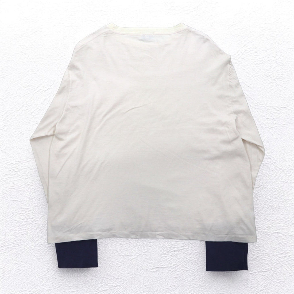 LEVI'S VINTAGE CLOTHING ( LVC ) Casuals 長袖ルーズフィットTシャツ M ホワイト ポルトガル製
