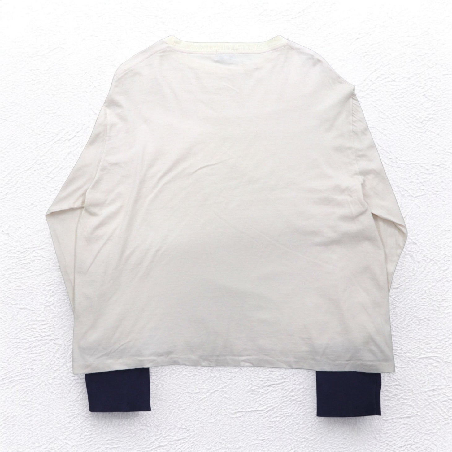 LEVI'S VINTAGE CLOTHING ( LVC ) Casuals 長袖ルーズフィットTシャツ M ホワイト ポルトガル製