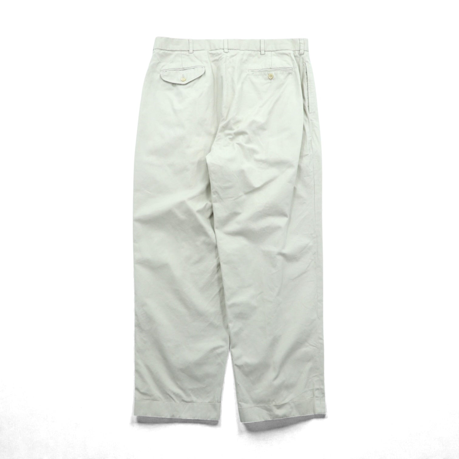 Polo Ralph Lauren 90年代 ポロチノ 2タック ワイド チノパンツ スラックス L ベージュ コットン