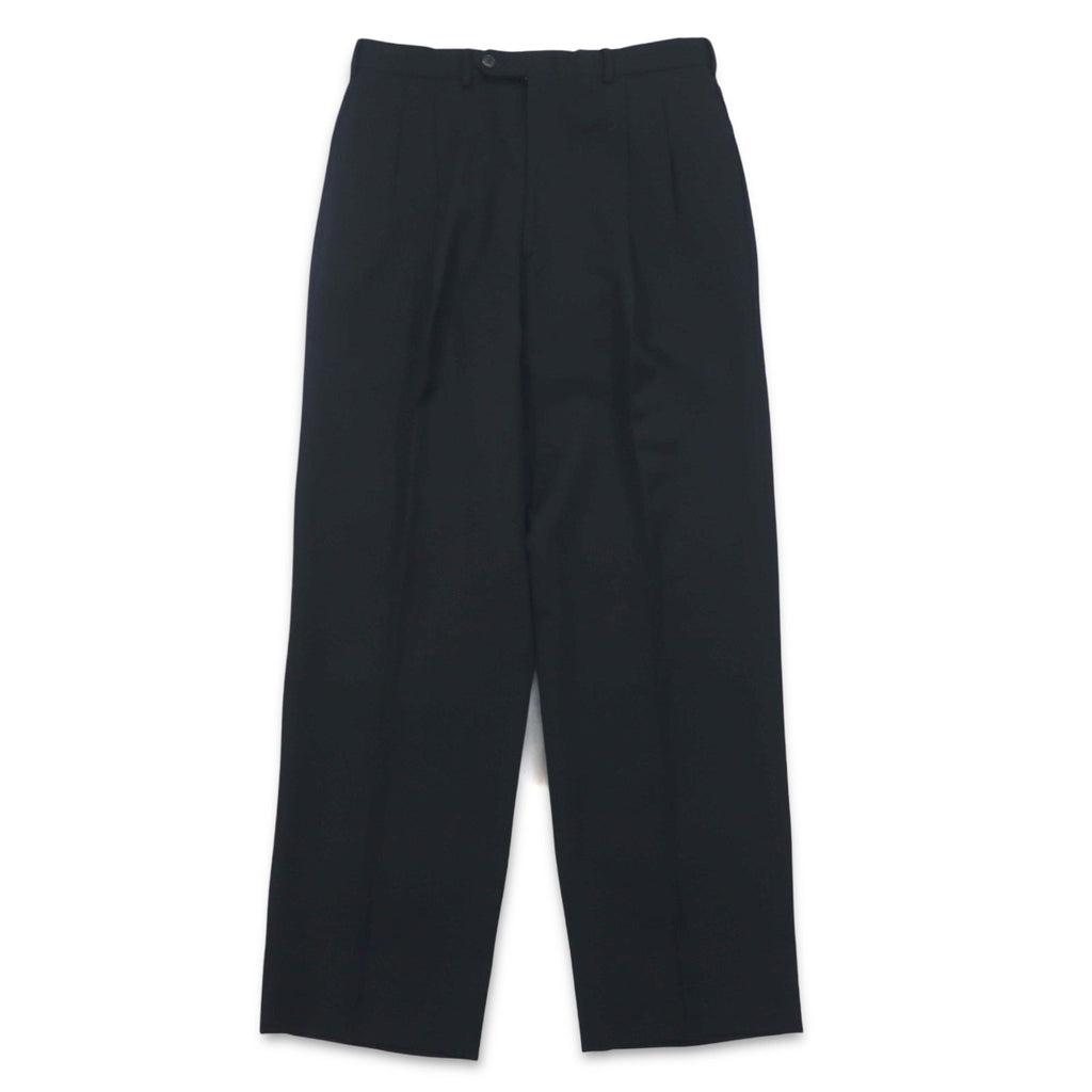 FENDI Completo da uomo 2 pezzi, giacca 2 bottoni e pantaloni, Made in Italy, taglia M, nero, lana vergine, pantaloni a gamba larga con pinces