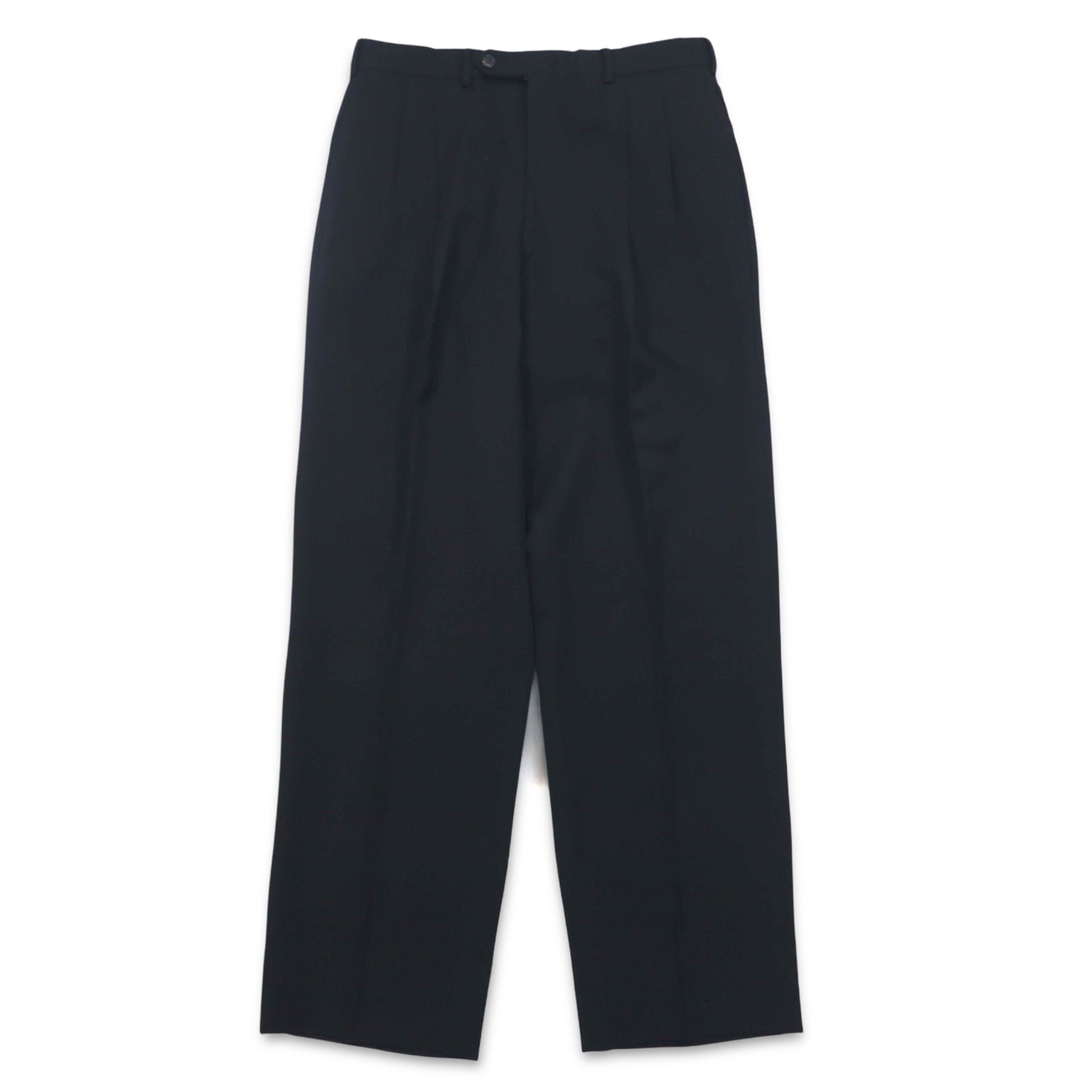 FENDI Completo da uomo 2 pezzi, giacca 2 bottoni e pantaloni, Made in Italy, taglia M, nero, lana vergine, pantaloni a gamba larga con pinces