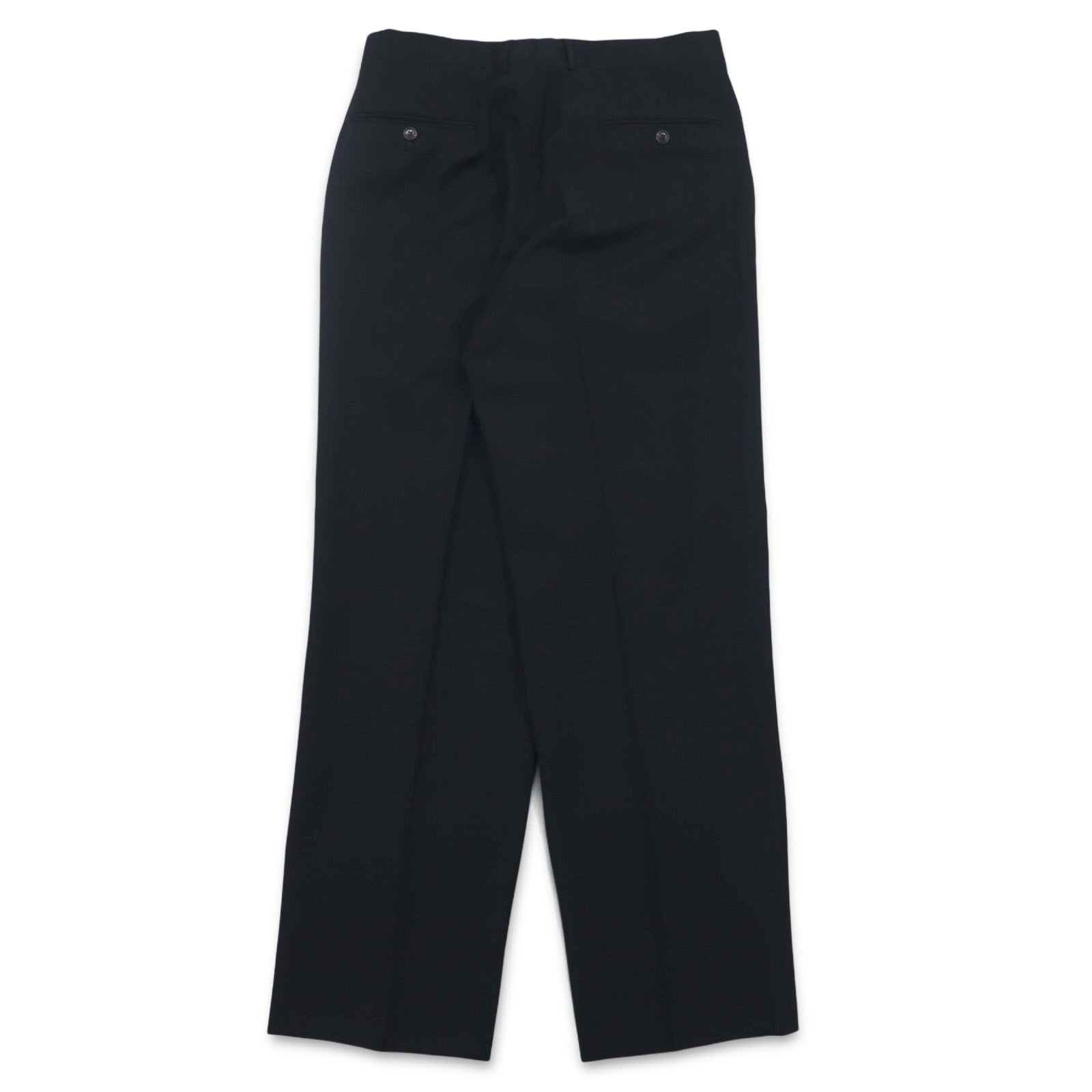 FENDI Completo da uomo 2 pezzi, giacca 2 bottoni e pantaloni, Made in Italy, taglia M, nero, lana vergine, pantaloni a gamba larga con pinces