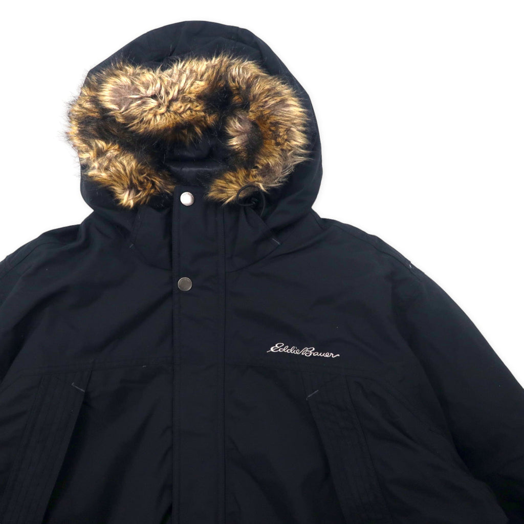 Giacca in piumino Eddie Bauer WeatherEdge Premium Goose, XXL, nera, nylon, 650 fill power, con cappuccio, pelliccia rimovibile, Weatheredge Premium Goose Down Hooded 5571