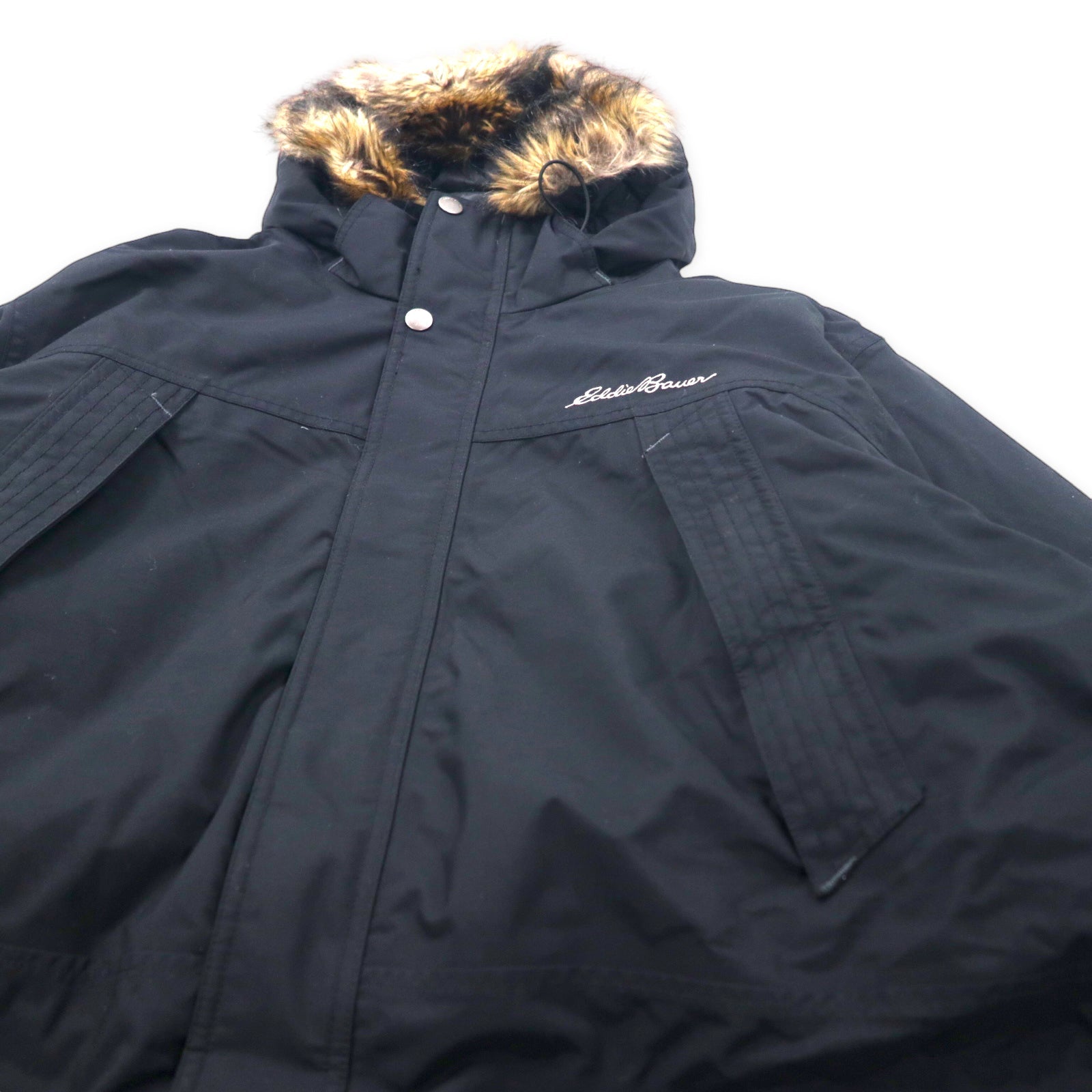 Giacca in piumino Eddie Bauer WeatherEdge Premium Goose, XXL, nera, nylon, 650 fill power, con cappuccio, pelliccia rimovibile, Weatheredge Premium Goose Down Hooded 5571