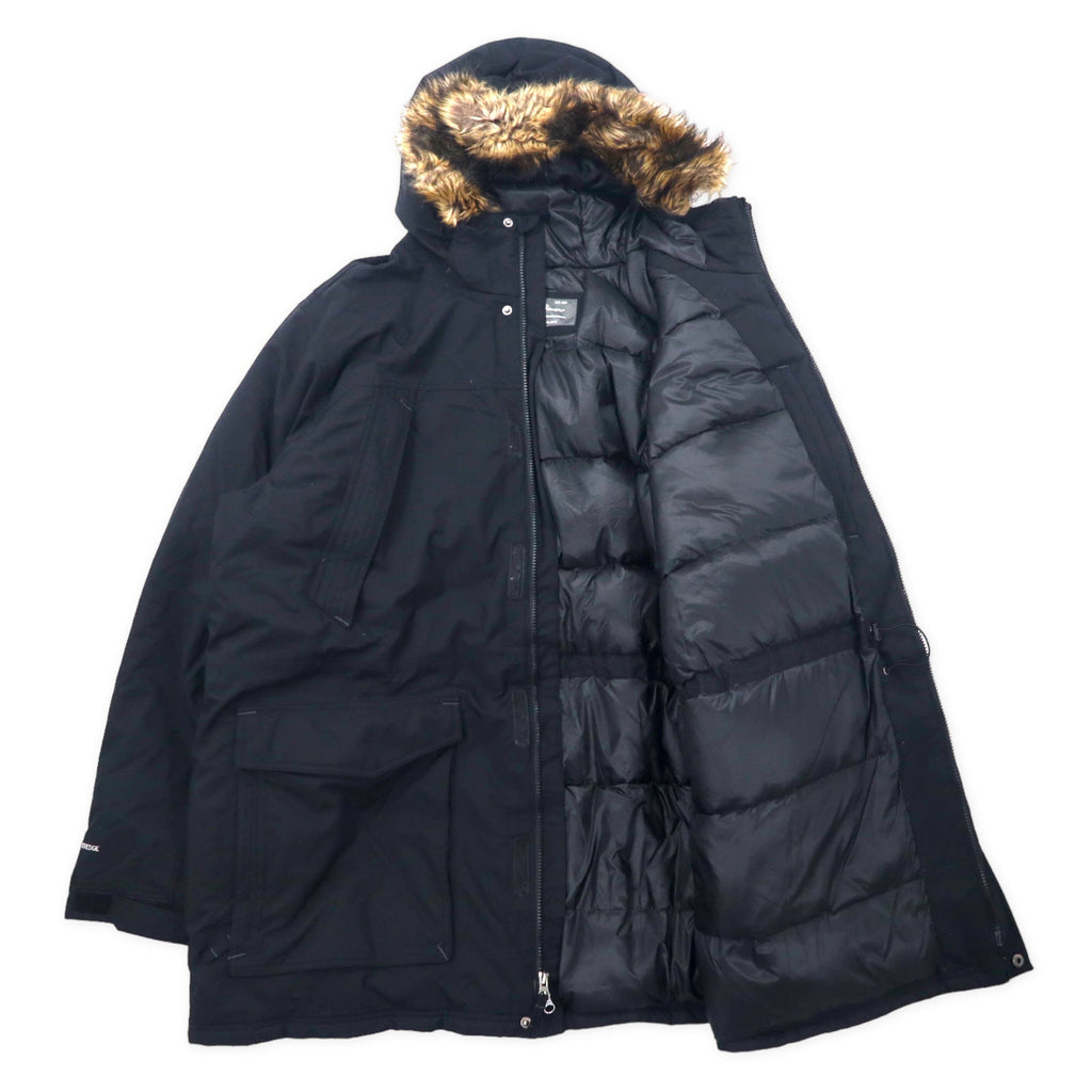 Giacca in piumino Eddie Bauer WeatherEdge Premium Goose, XXL, nera, nylon, 650 fill power, con cappuccio, pelliccia rimovibile, Weatheredge Premium Goose Down Hooded 5571