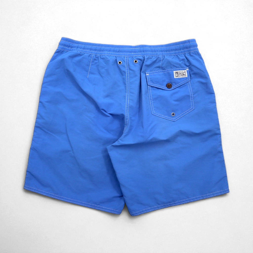 POLO RALPH LAUREN Pantaloncini da bagno anfibi, in nylon, taglia L, blu, con ricamo piccolo pony