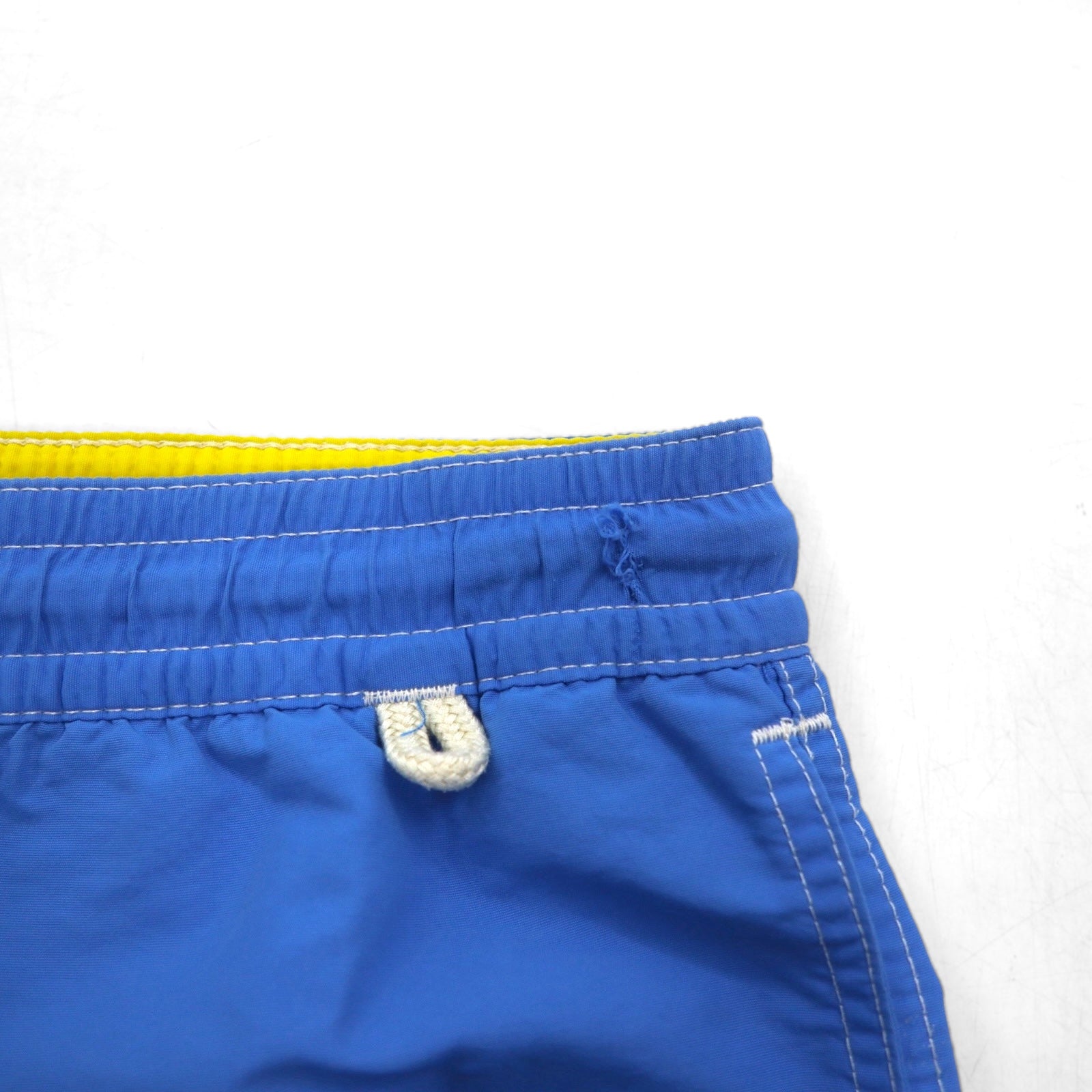 POLO RALPH LAUREN Pantaloncini da bagno anfibi, in nylon, taglia L, blu, con ricamo piccolo pony