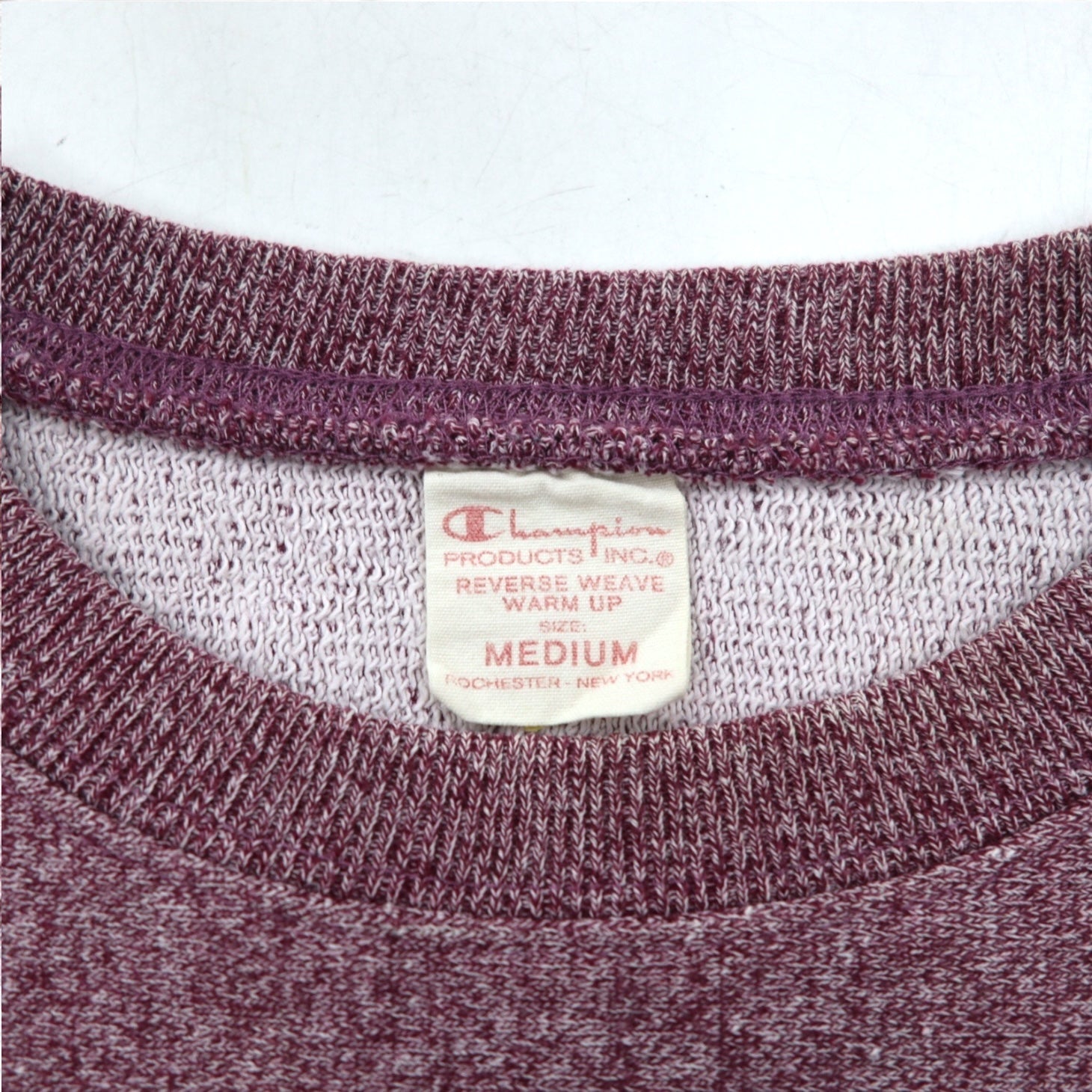 Champion Reverse Weave FELPA M rosso etichetta singola riedizione Made in Turchia