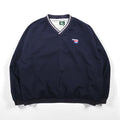 PEPSI 90年代 ピステ ナイロン プルオーバー ジャケット XL ネイビー 防水 ワンポイント刺繡 Wear Guard