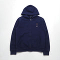 POLO RALPH LAUREN Polo Bear felpa con zip intera L blu navy cotone
