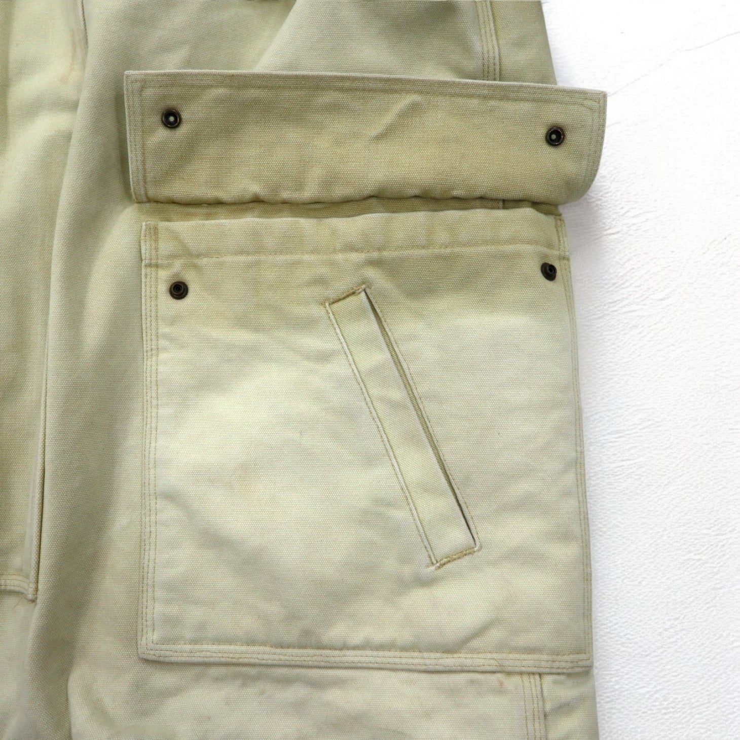 Schott Giacca da pompiere in tela di cotone, giacca da lavoro, overshirt, taglia XL, beige, imbottitura trapuntata